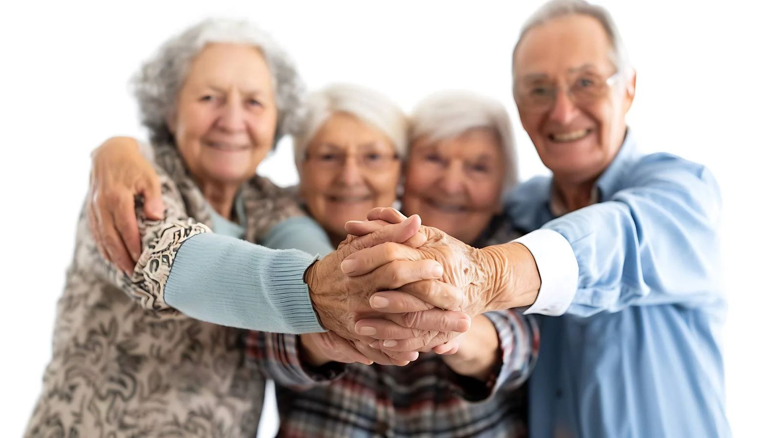 Senior Team Unity Gesture – free symbolizing image from Dotvec