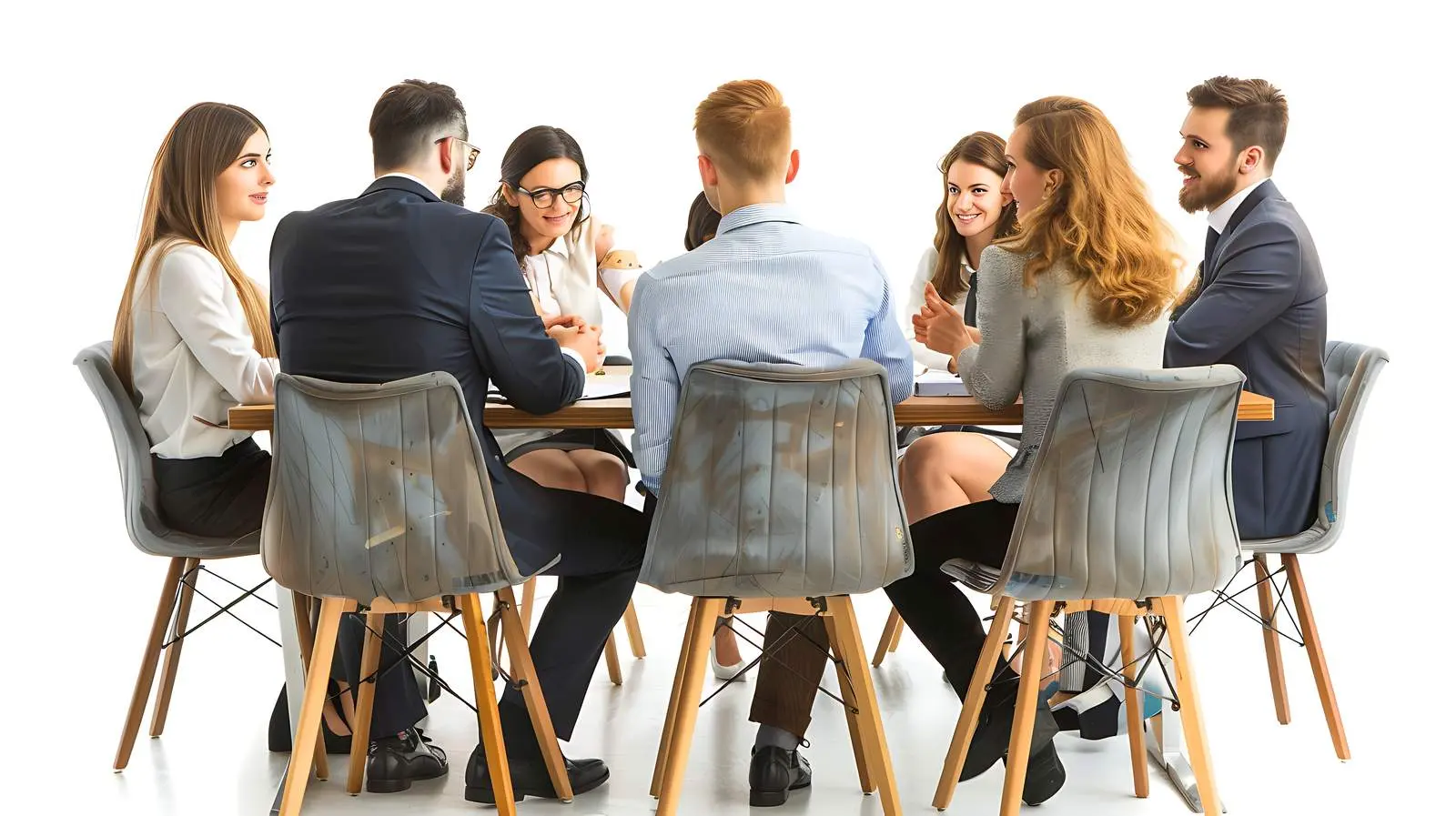 Business People Meeting in Isolated Room — free download from Dotvec