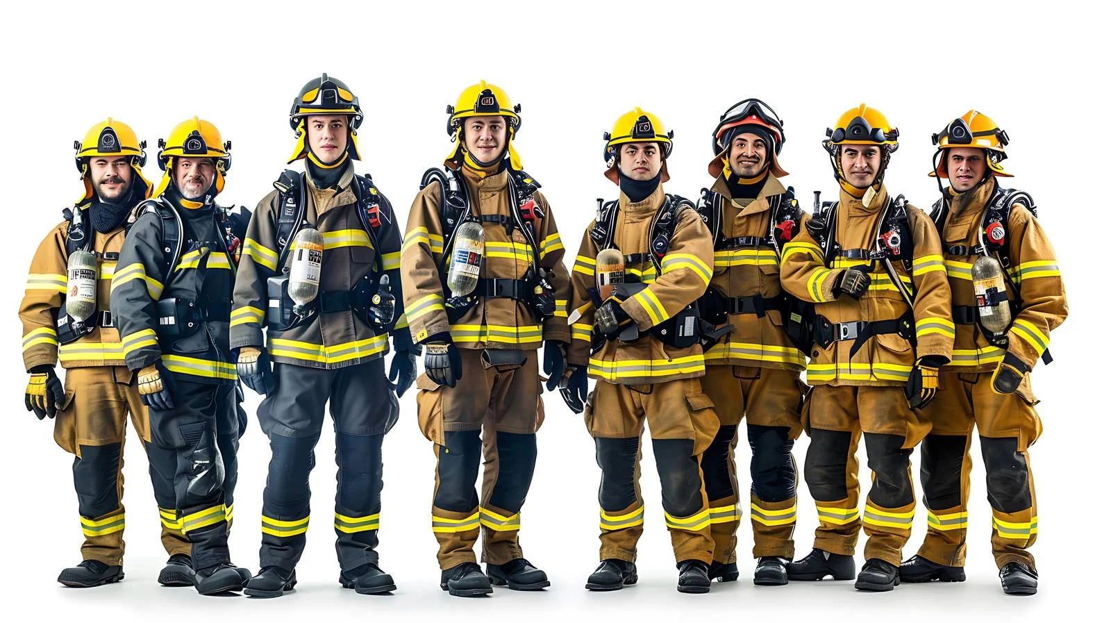 Elite Firefighter Team Ready for Rescue Operations — free download from Dotvec