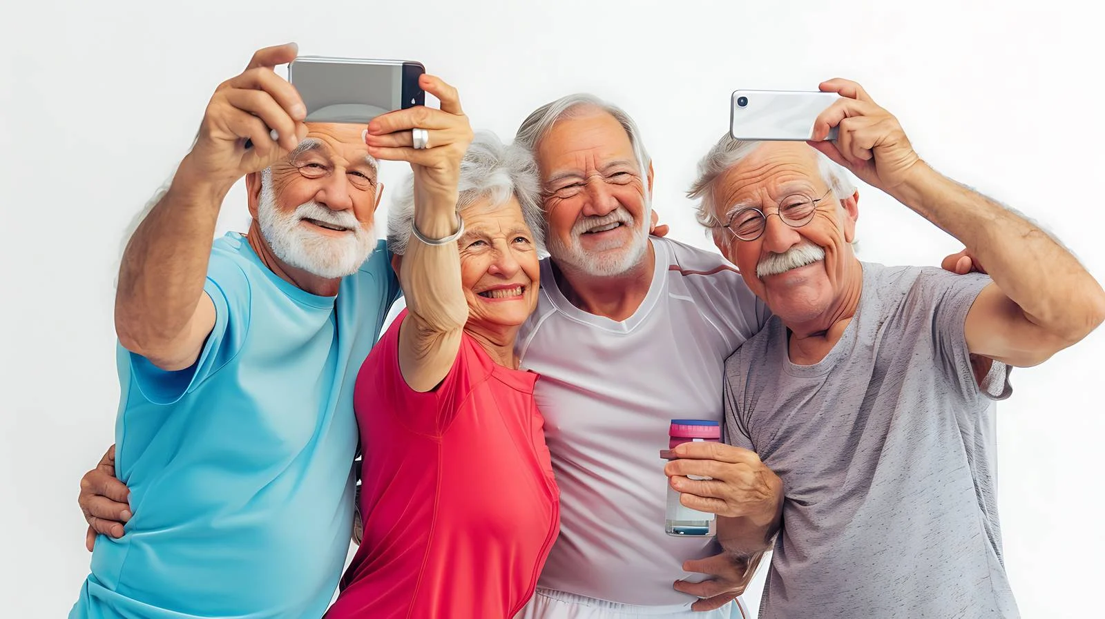 Active Seniors Taking Gym Selfie — free download from Dotvec