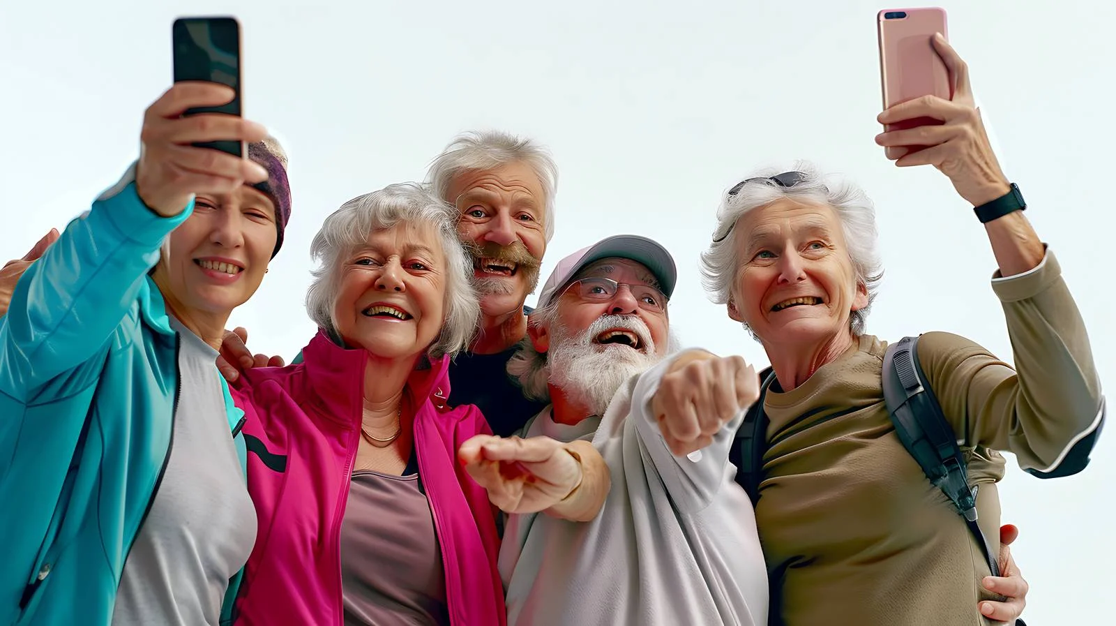 Active Seniors Selfie in Gym — free download from Dotvec