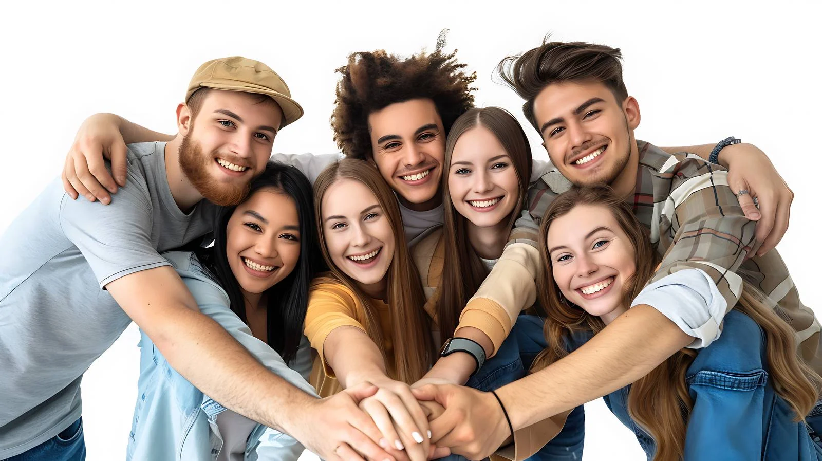 Joyful Friends Unity Gesture — free download from Dotvec