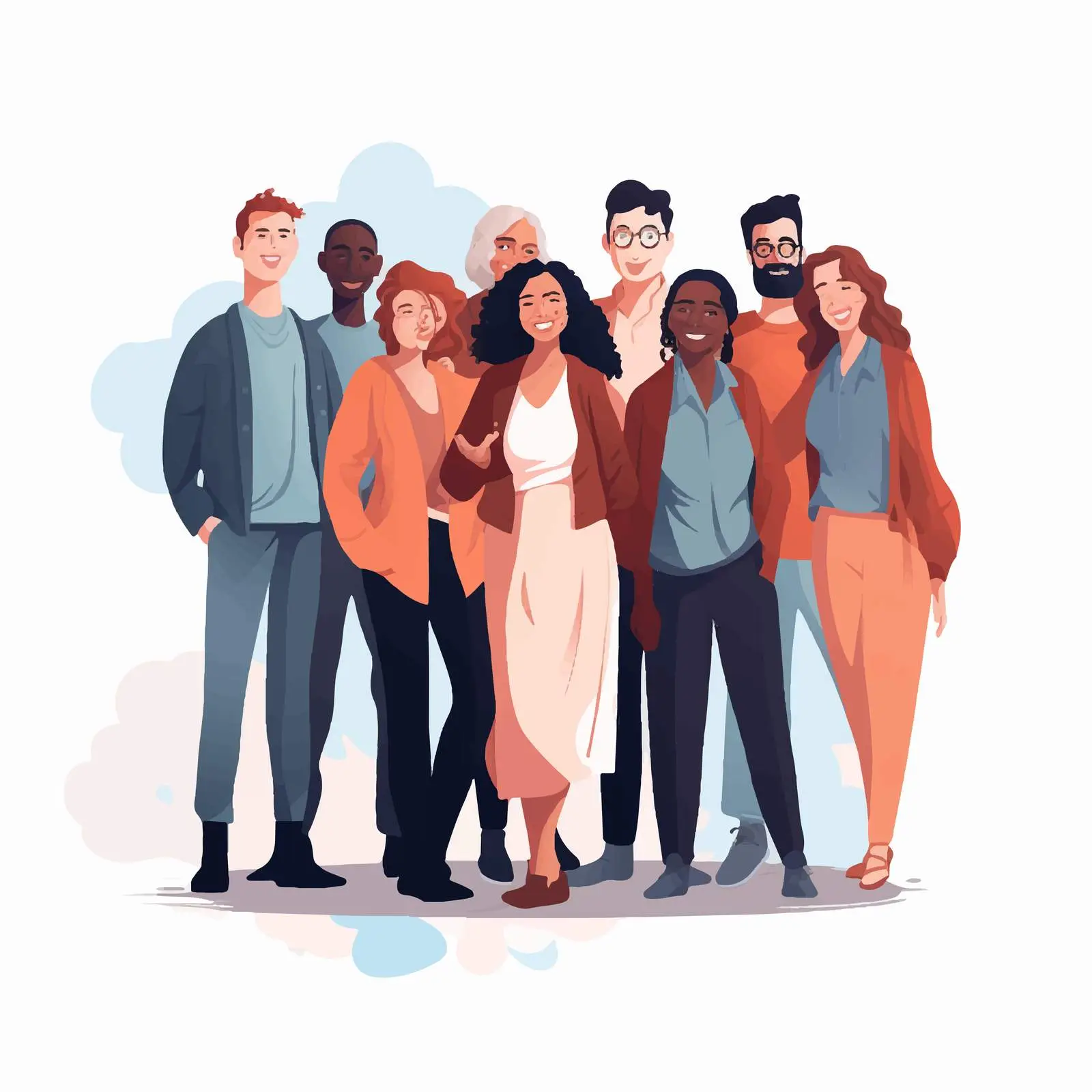 Diverse Friends Supporting Each Other Together – free friend group image from Dotvec