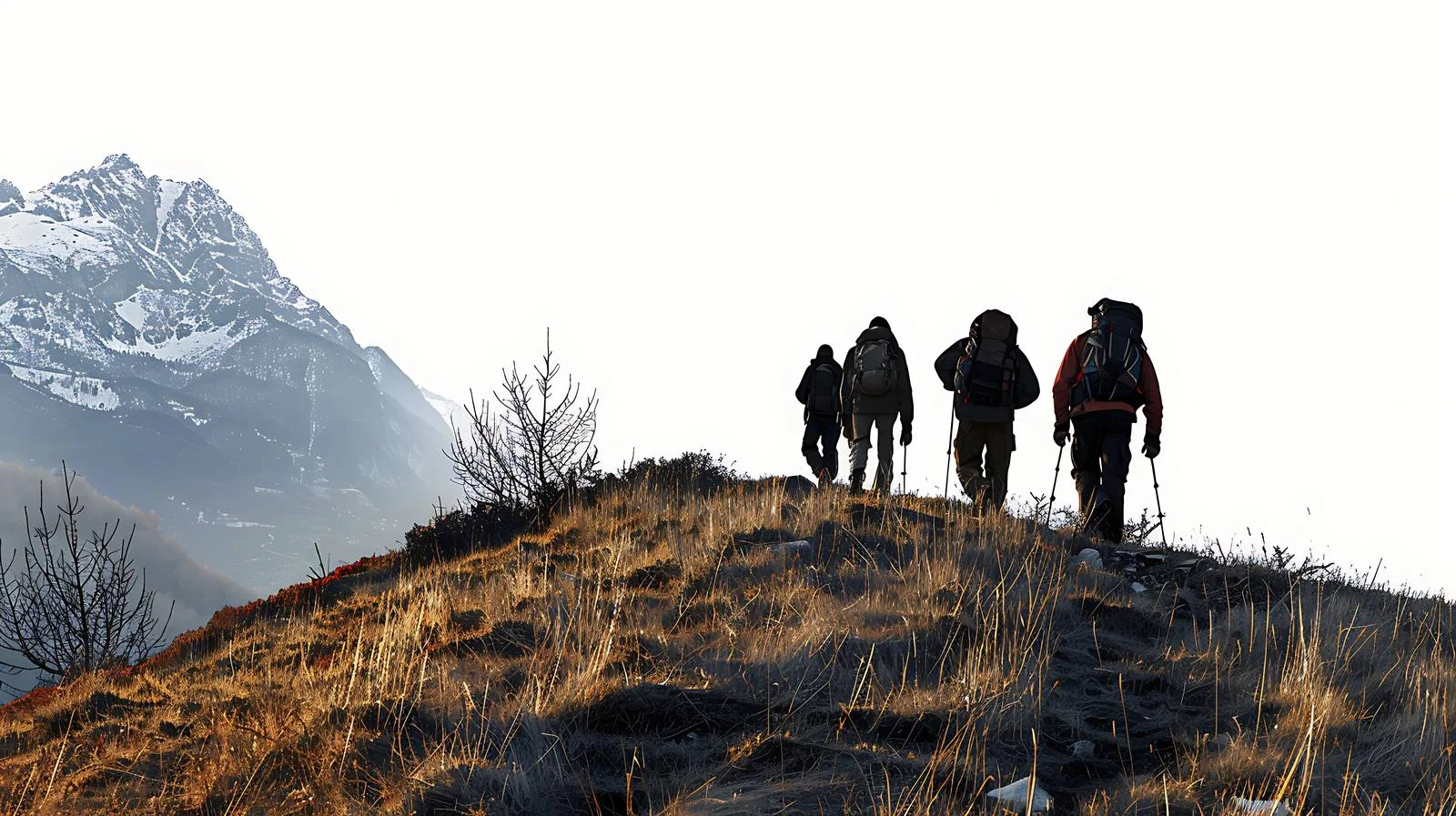 Exploring Orobie Mountains: Hikers Trekking Together — free download from Dotvec