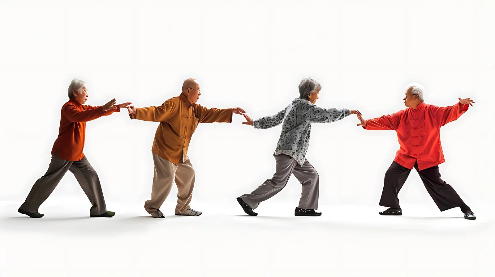 Senior Tai Chi Practice in Park — free download from Dotvec