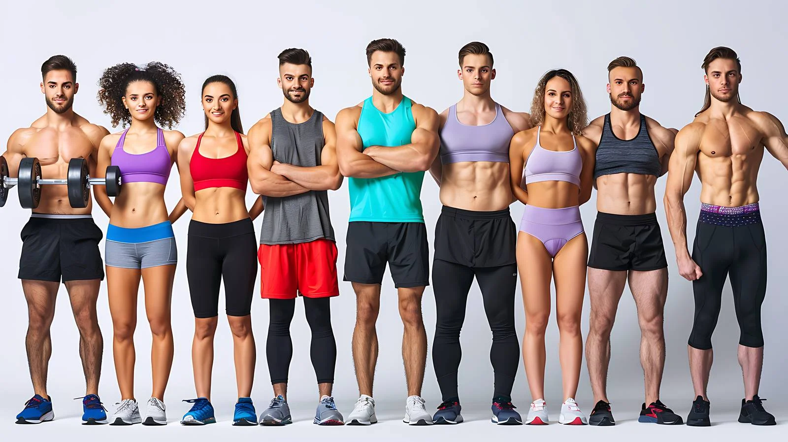 Young Athletes Weightlifting in Isolated Gym – free physique image from Dotvec