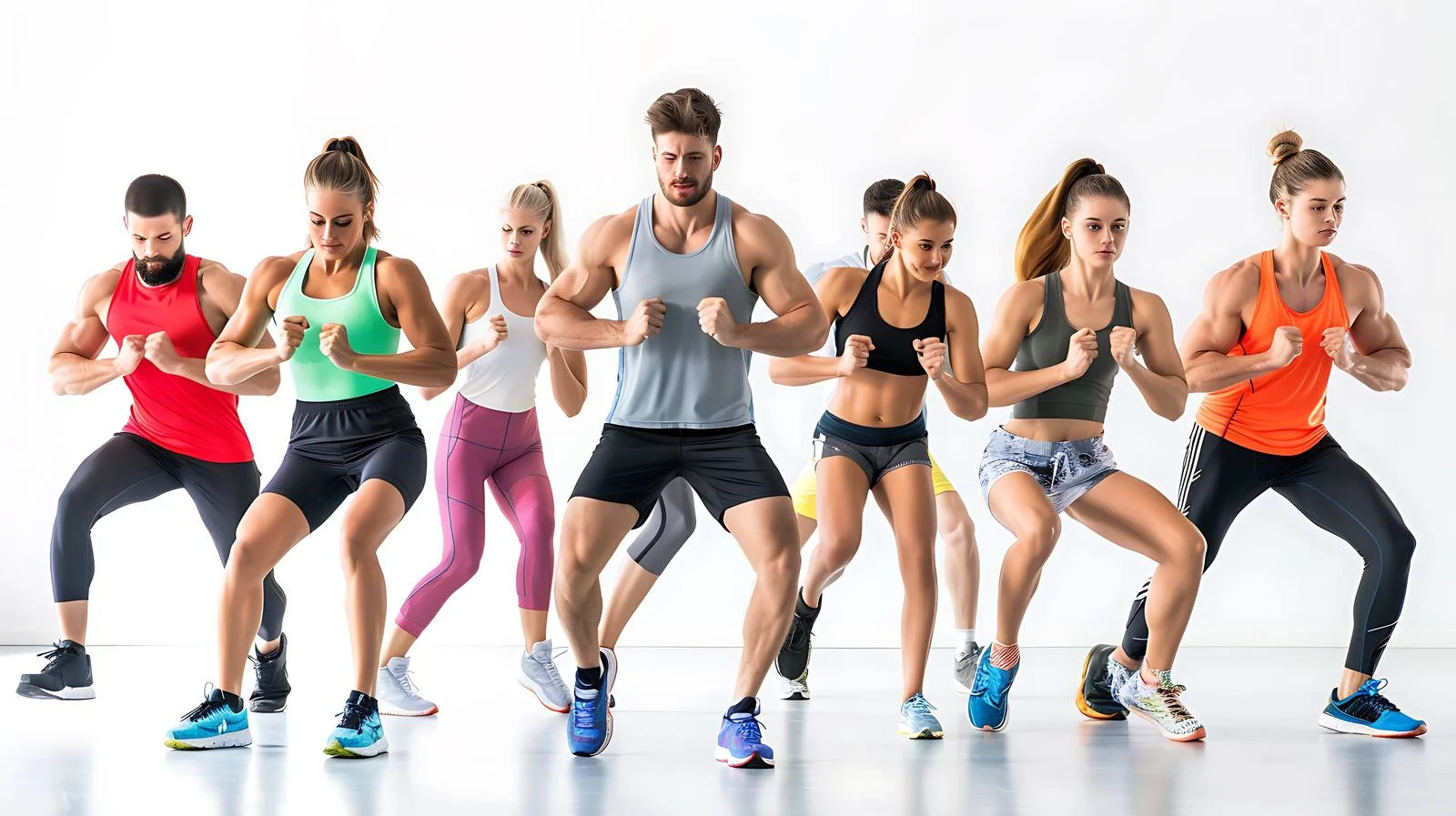 Fitness Group Workout in Isolated Gym — free download from Dotvec