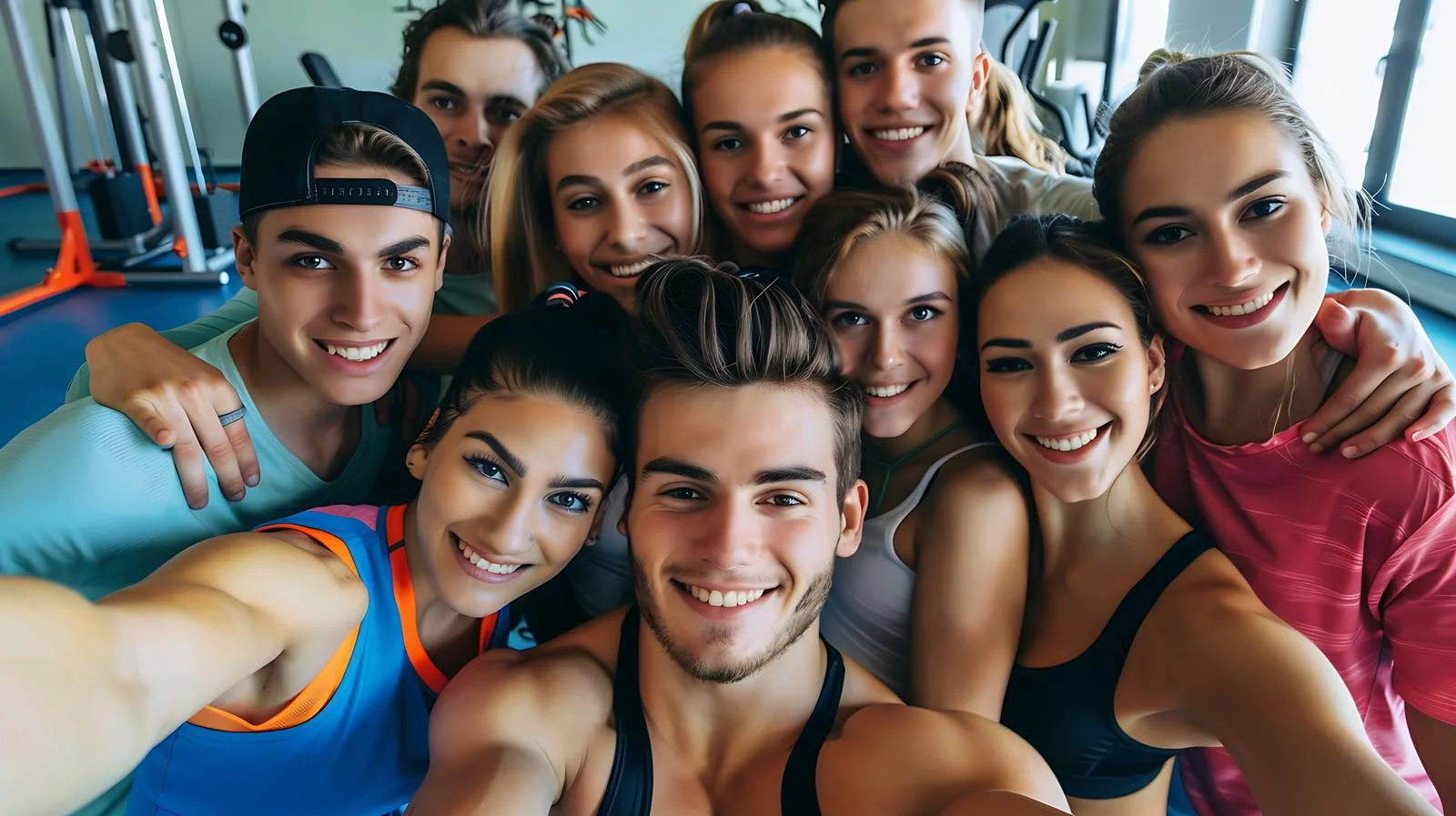 Youthful Gym Selfie Group — free download from Dotvec