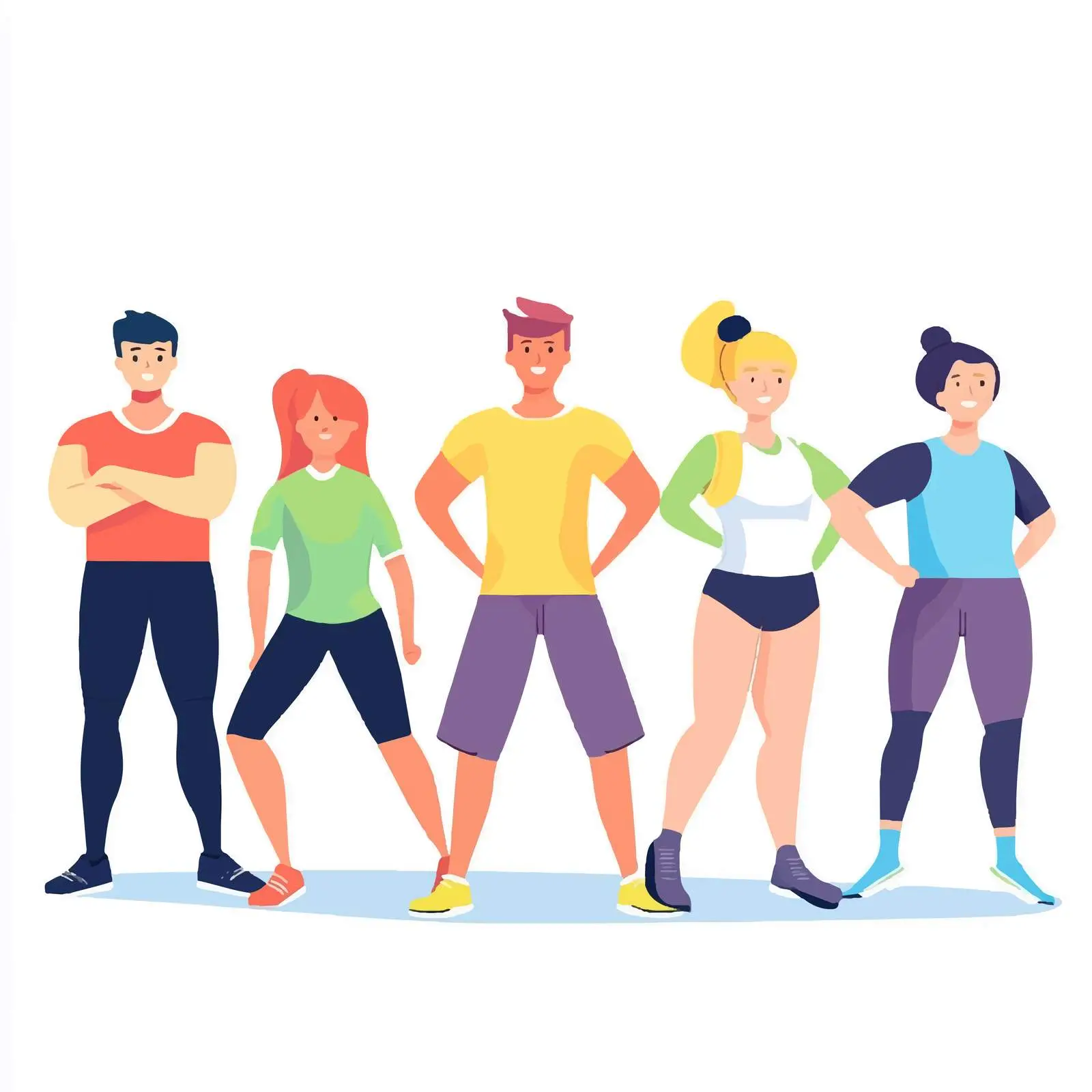 Diverse Characters Engaging in Sports Activities — free download from Dotvec