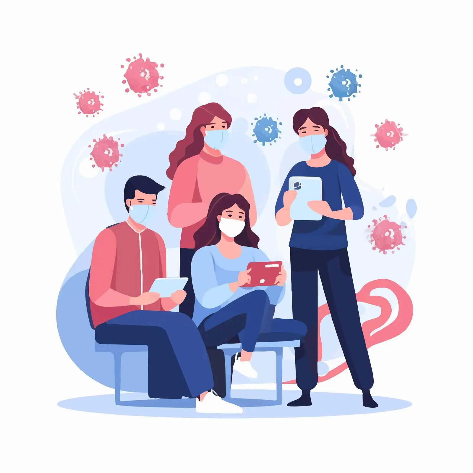 People Wearing Medical Masks During COVID-19 — free download from Dotvec