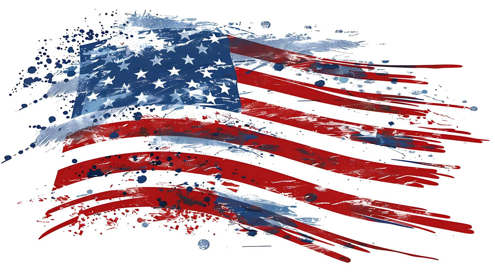 Vintage American Flag on White Background — free download from Dotvec