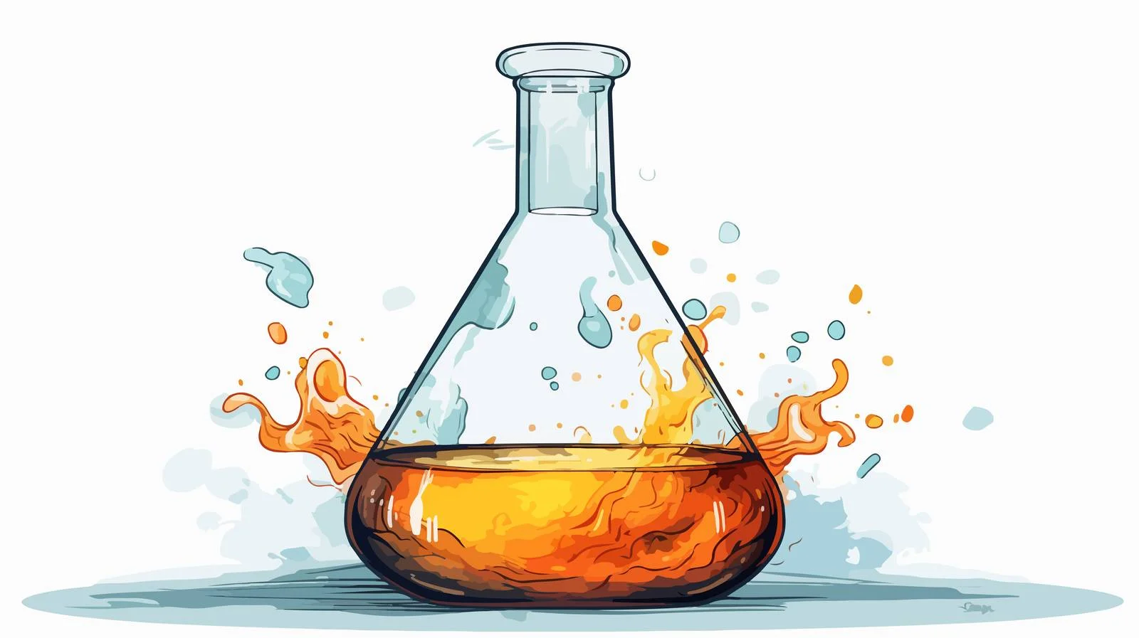 Cartoon Boiling Science Illustration — free download from Dotvec