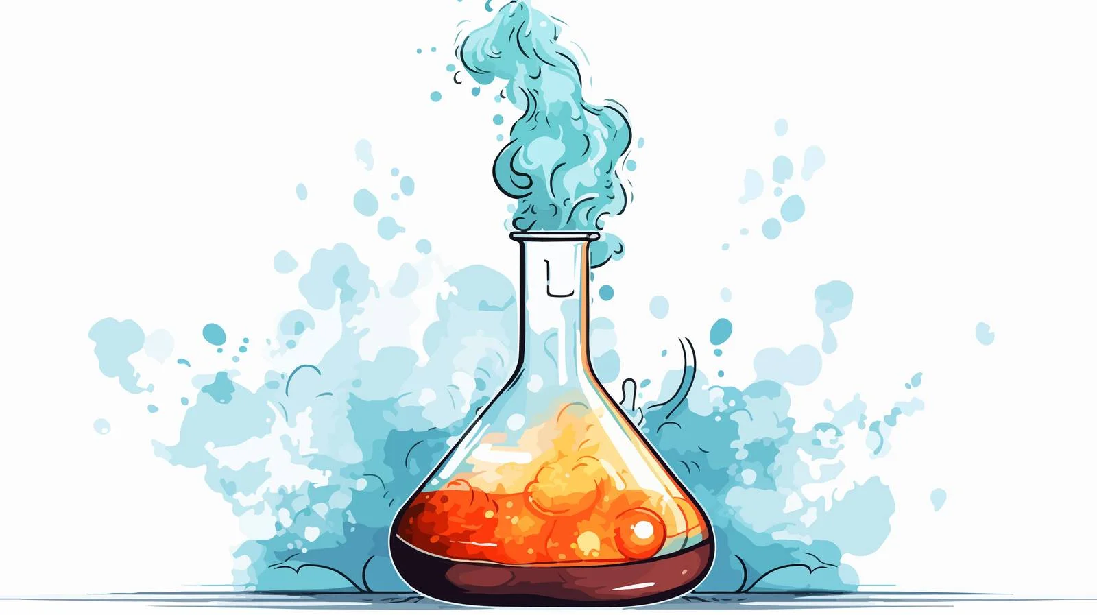 Boiling Science Cartoon Illustration — free download from Dotvec