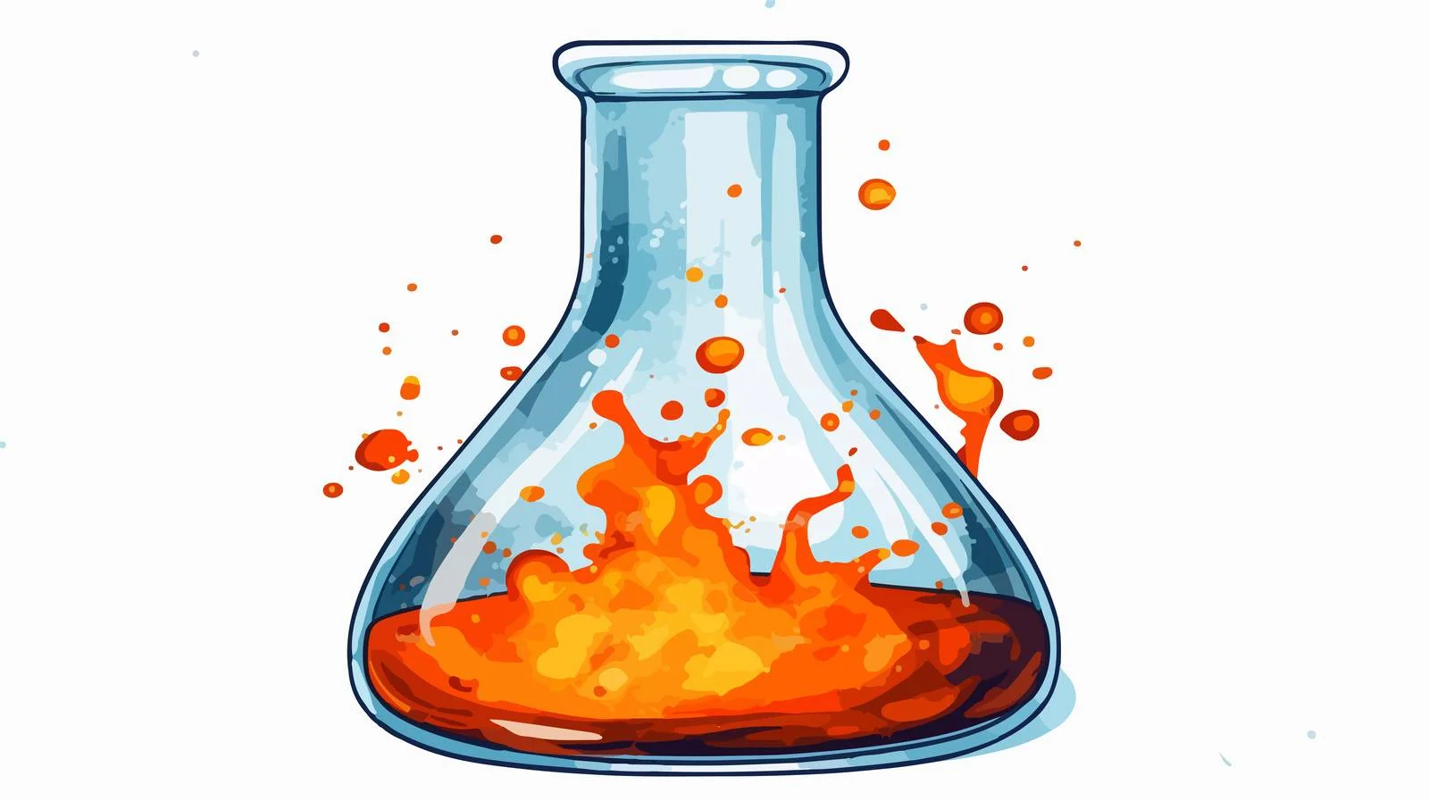 Cartoon Science Experiment Illustration — free download from Dotvec