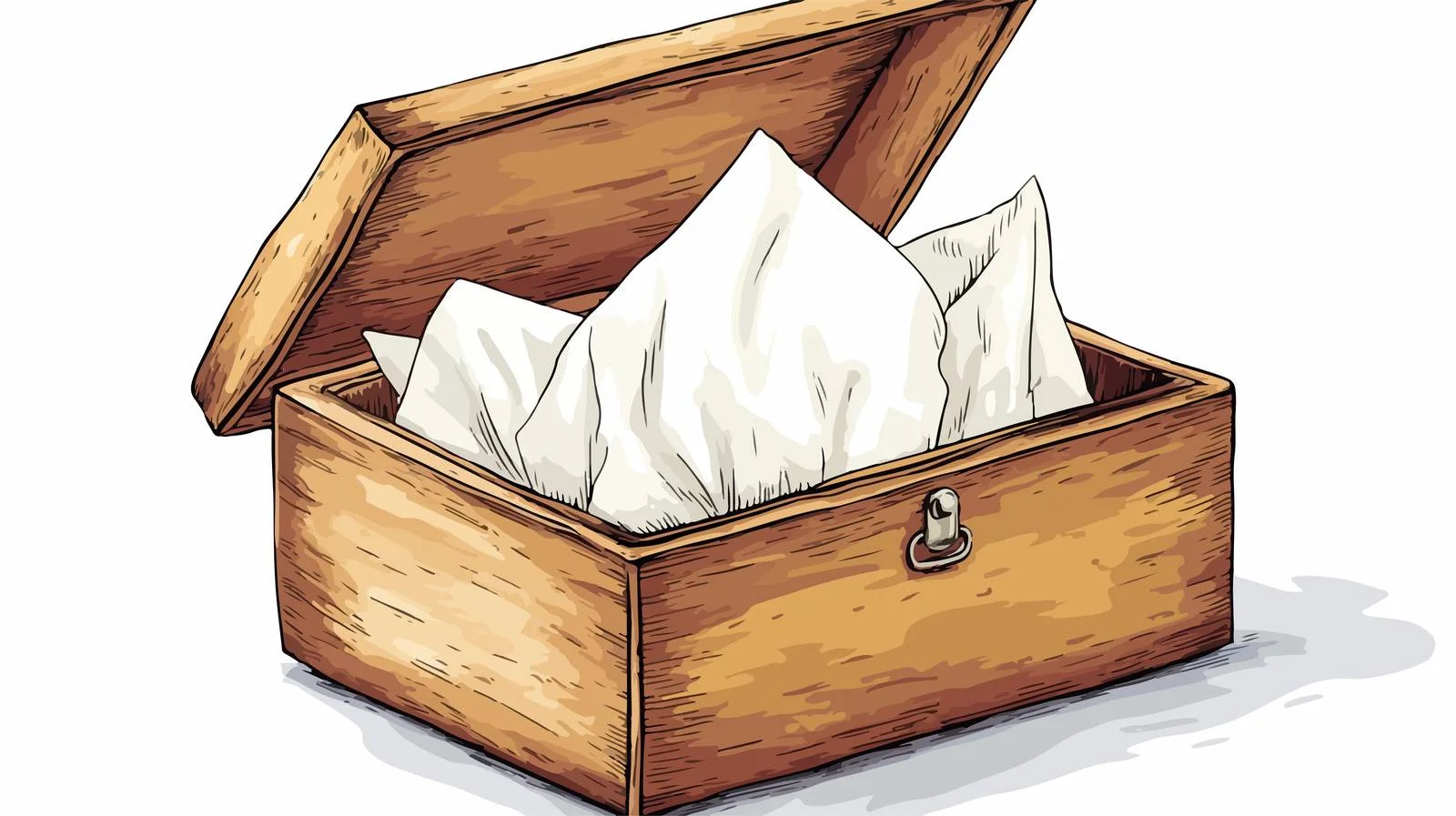 Grunge Cartoon Tissue Box Illustration — free download from Dotvec