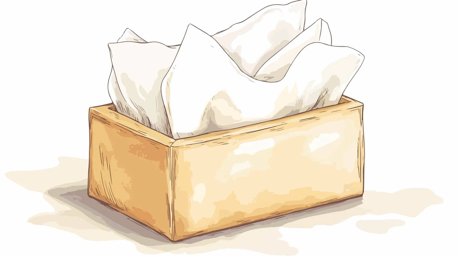 Illustrated Grunge Texture Tissue Box — free download from Dotvec