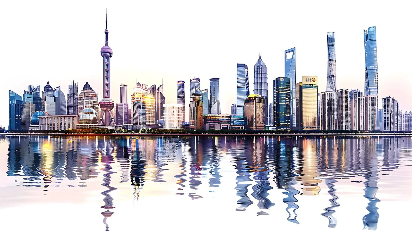 Cityscape of Guangzhou, Guangdong at Dusk — free download from Dotvec