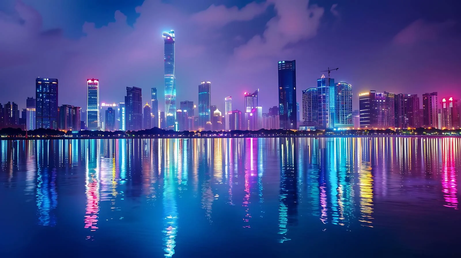 Night View of Guangzhou City, Guangdong — free download from Dotvec