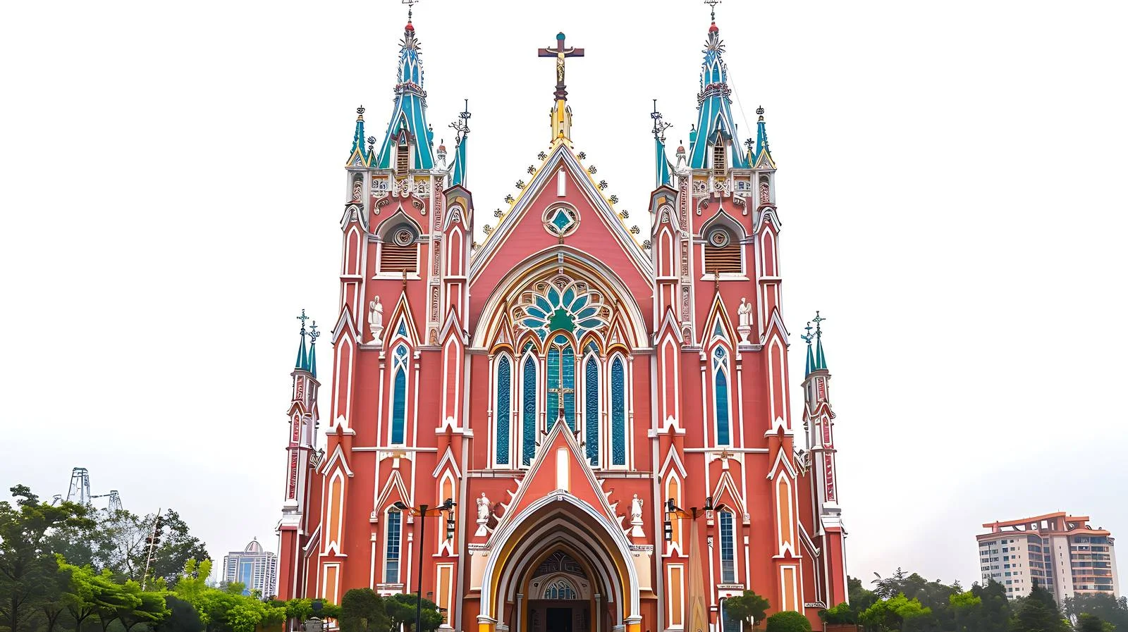 Guangzhou's Sacred Heart Cathedral Architecture — free download from Dotvec