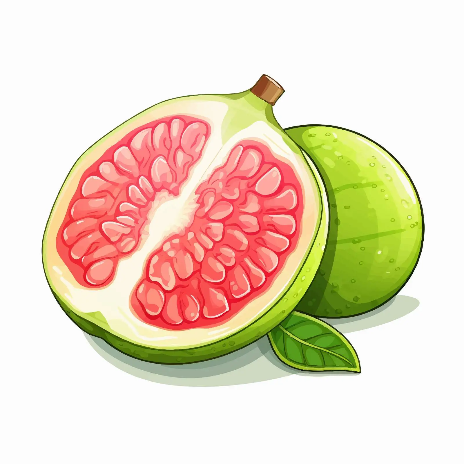 Fresh Guava with Pink Pulp and Skin — free download from Dotvec
