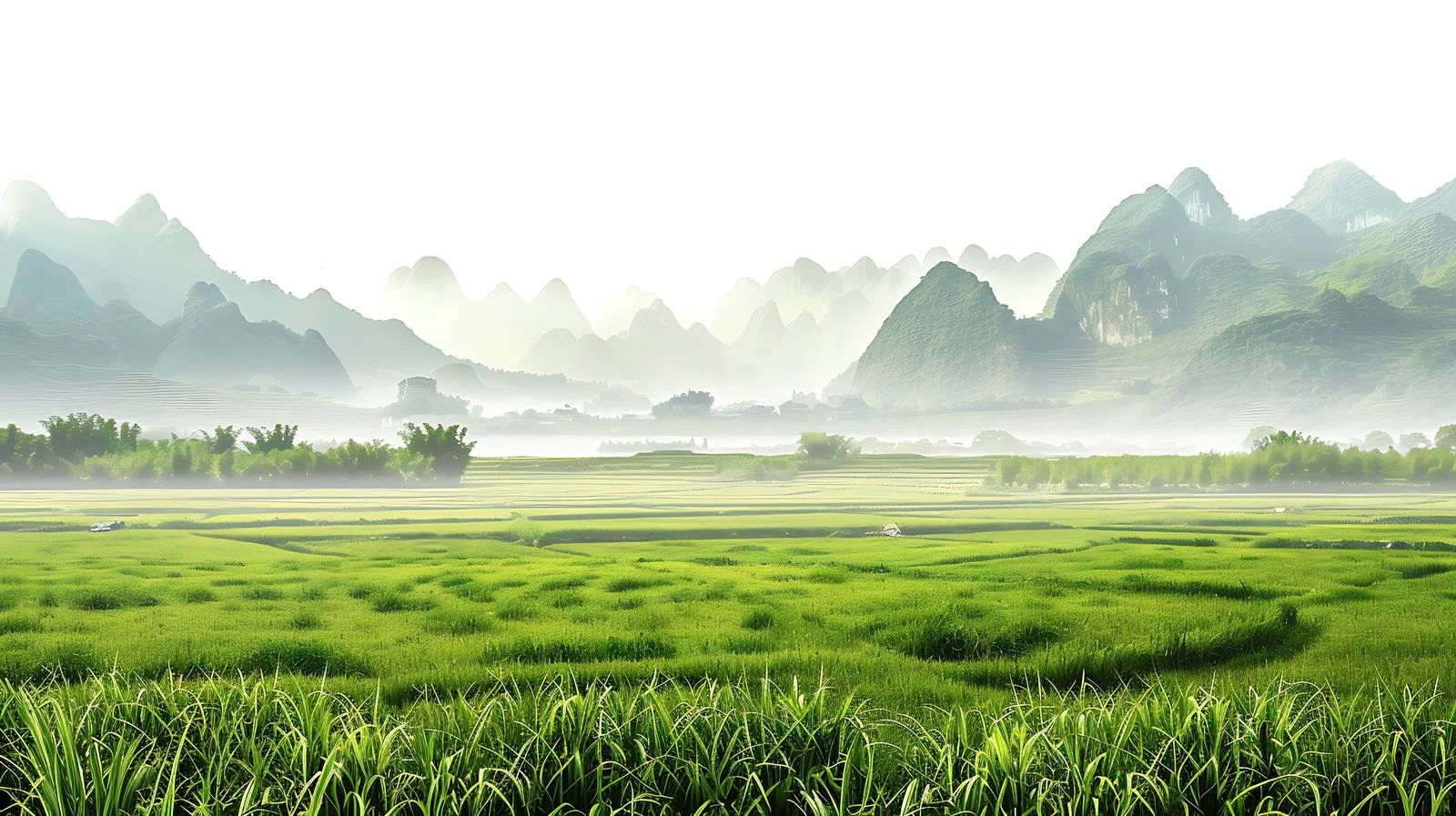 Mesmerizing Guilin Glass Field on White — free download from Dotvec