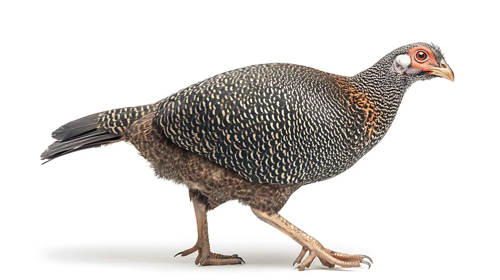 Guinea Fowl on White Background — free download from Dotvec