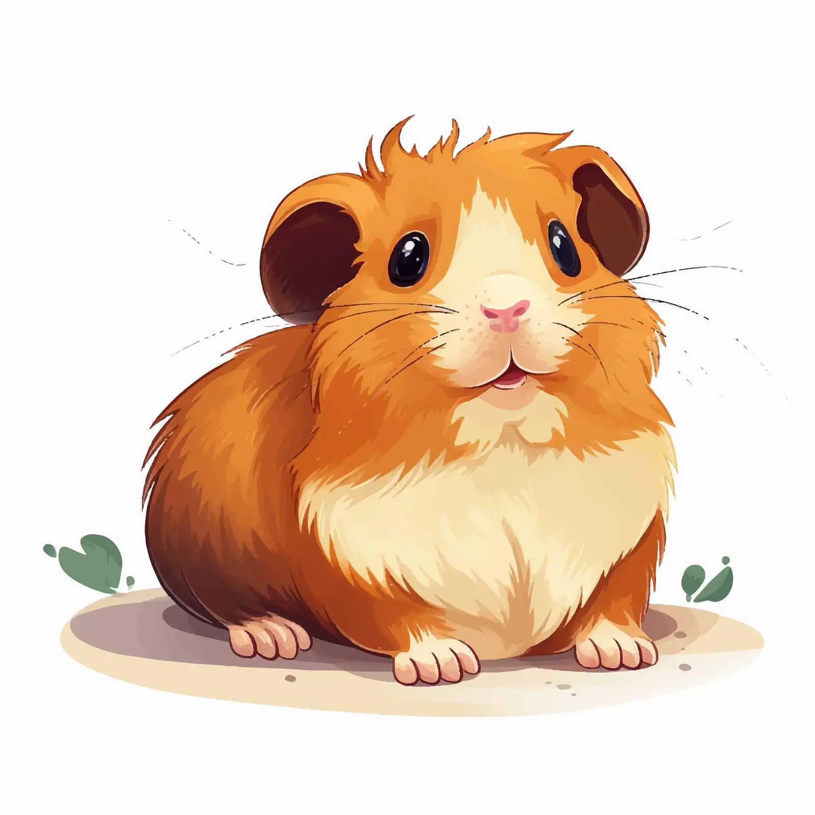 Cute Baby Guinea Pig Lying with Soft Belly — free download from Dotvec