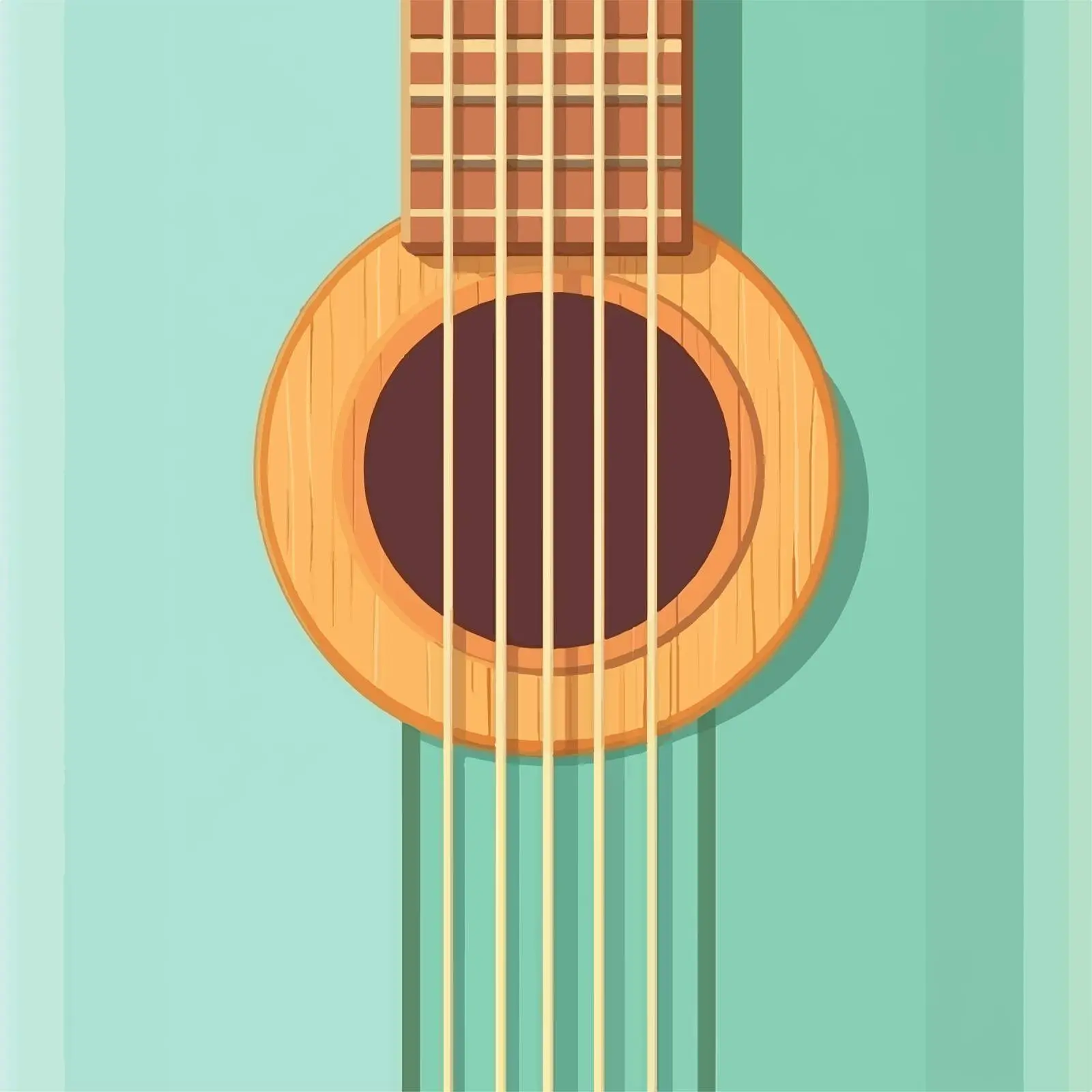 Wooden Acoustic Guitar Vector Icon — free download from Dotvec