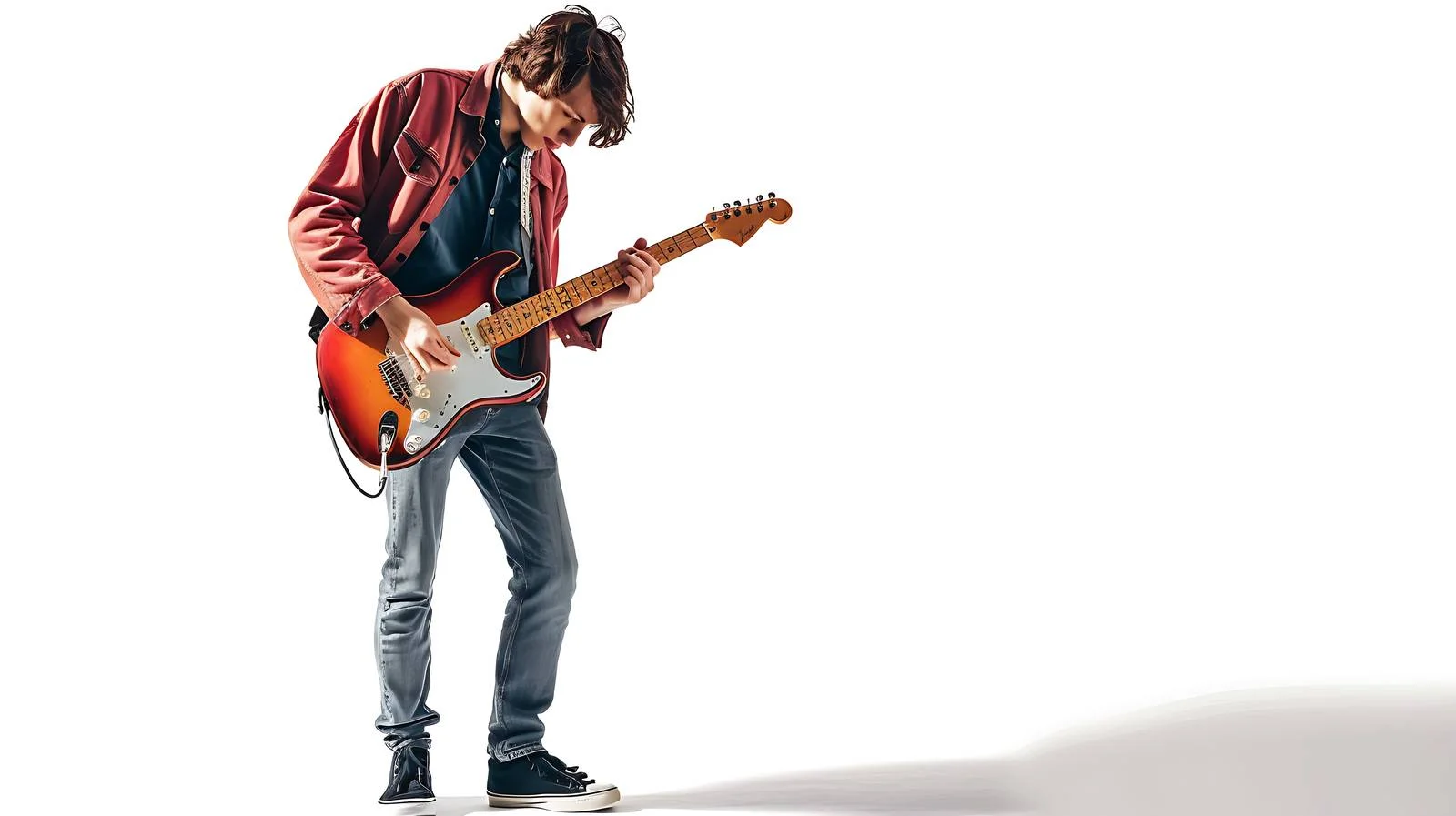 Musician Performing Guitar Solo on Stage — free download from Dotvec