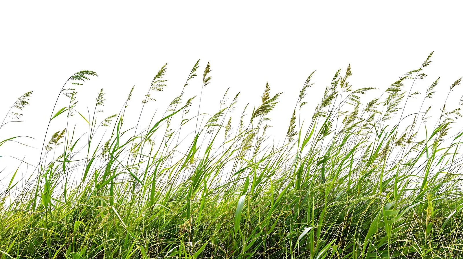 Serene Gushan Grassland on White Background — free download from Dotvec