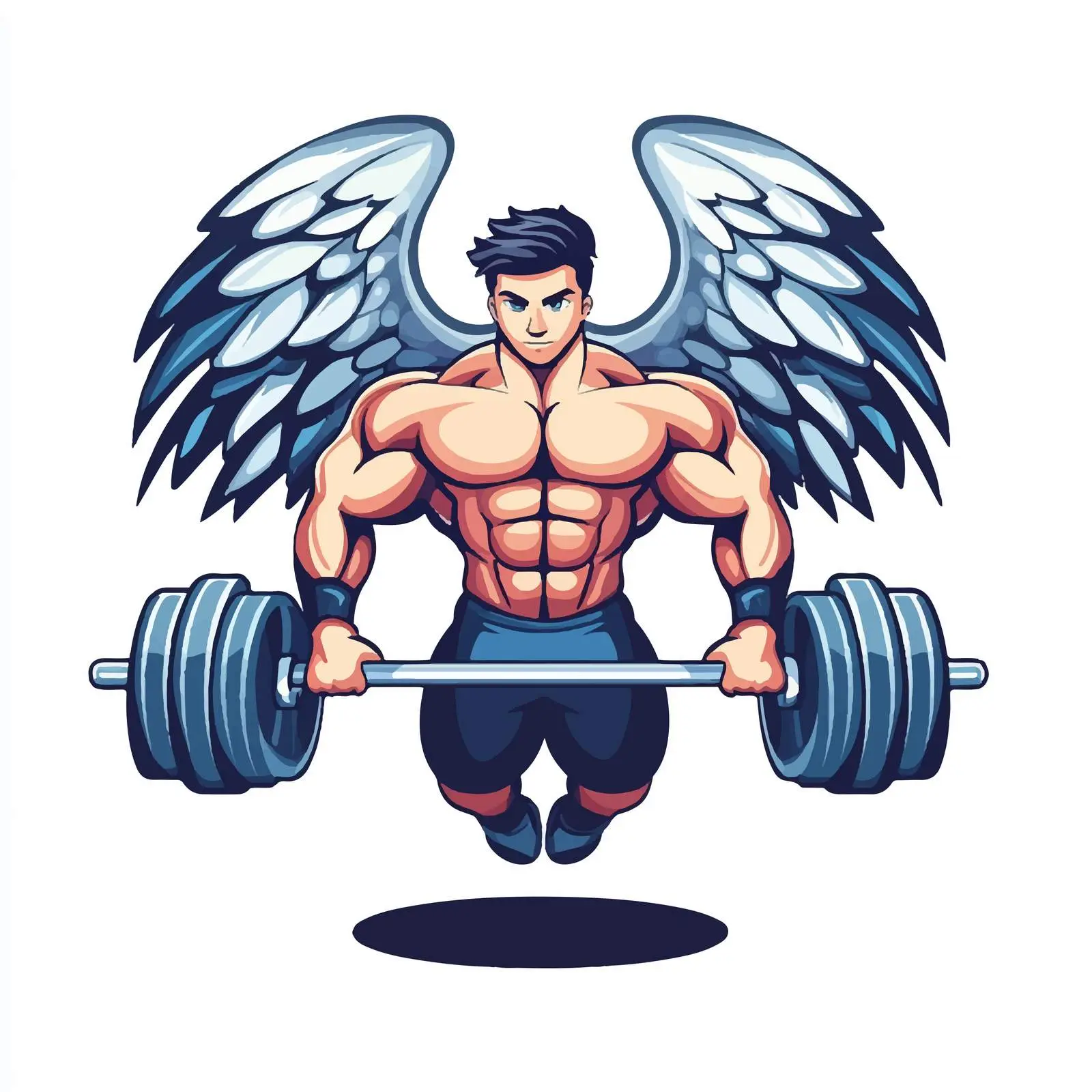 Active Gym Emblem Centered Composition Vector — free download from Dotvec