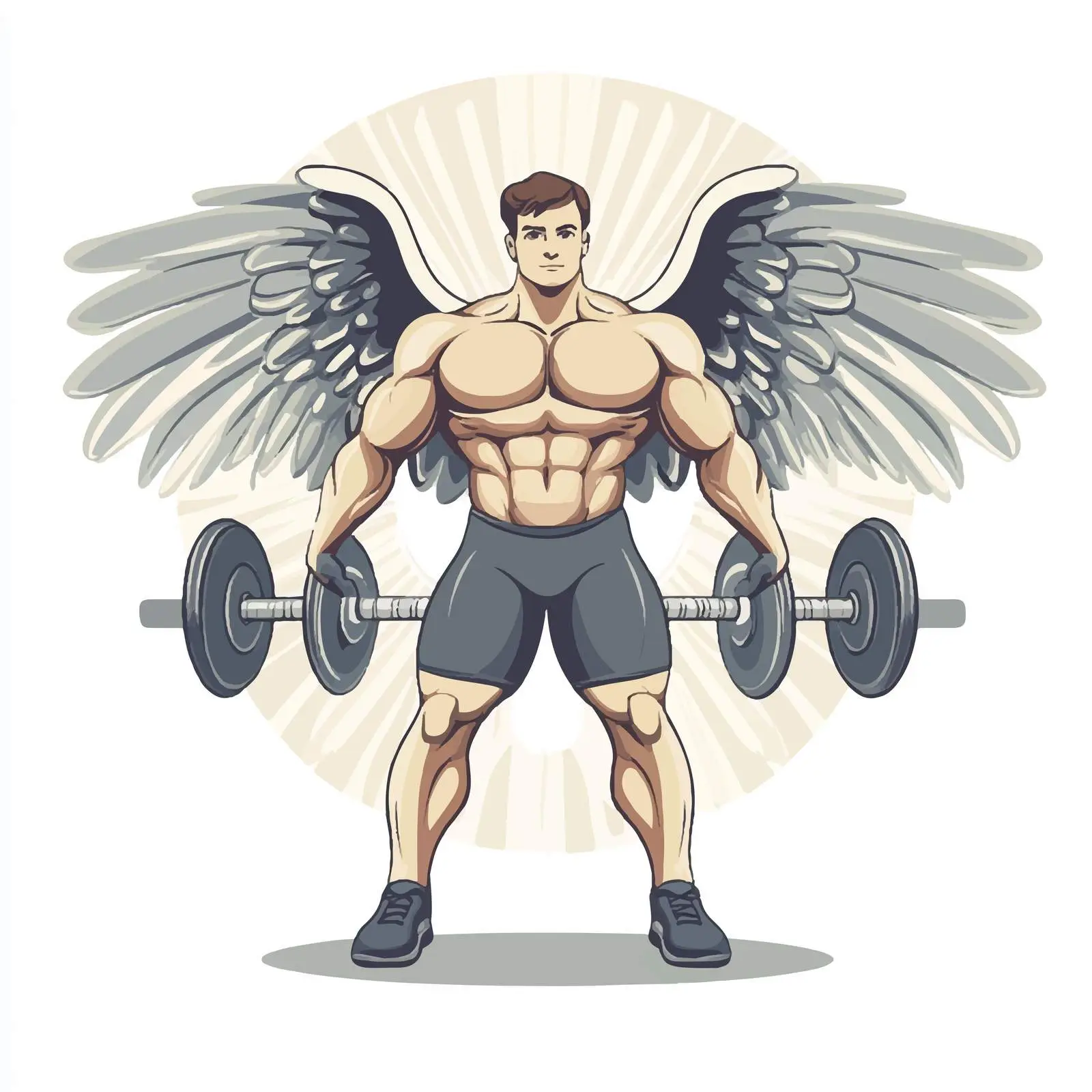 Active Gym Emblem Centered Wide Vector Design — free download from Dotvec