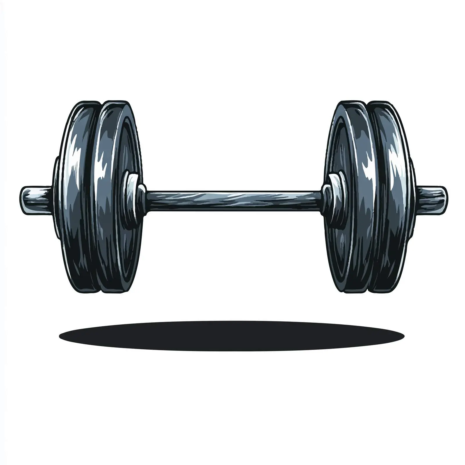 Barbell Gym Emblem Vector Design — free download from Dotvec