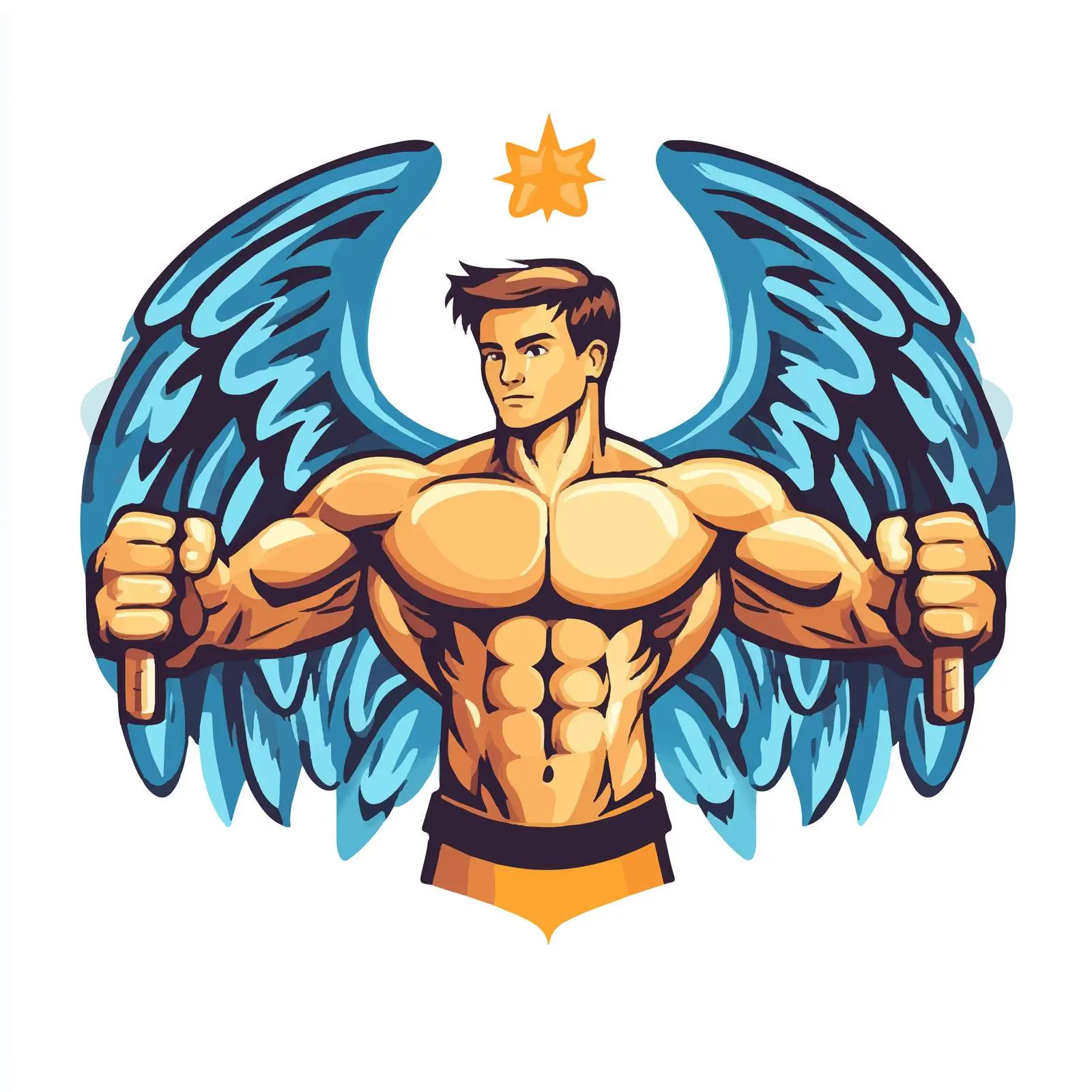 gym emblem design centered composition vector — free download from Dotvec