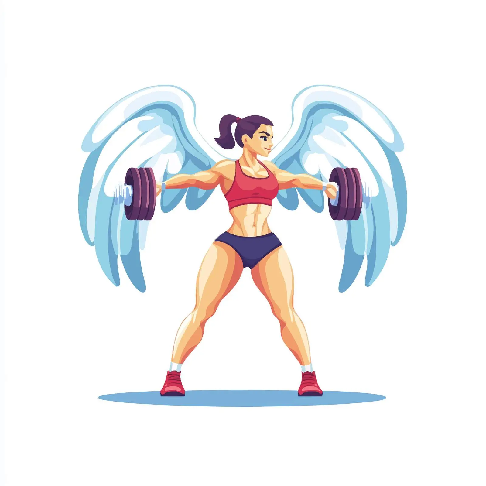 Gym Emblem Exercise Centered Composition Vector — free download from Dotvec