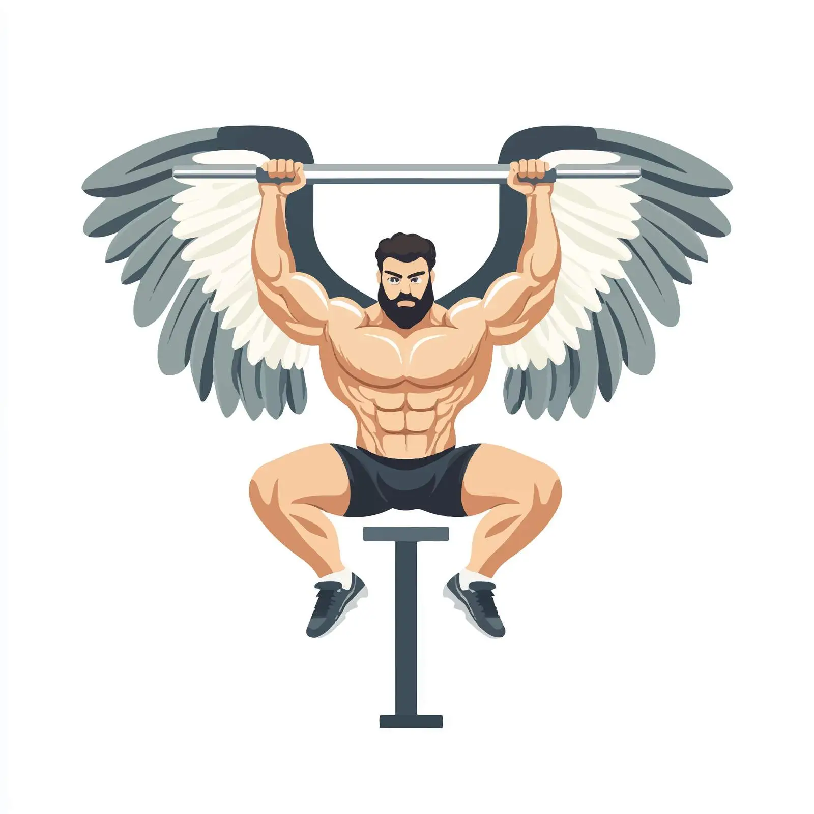 Dynamic Gym Emblem for Fitness Inspiration — free download from Dotvec