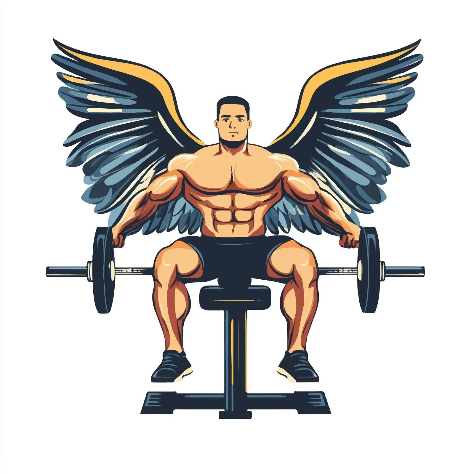 Gym Emblem Exercise Vector Design — free download from Dotvec