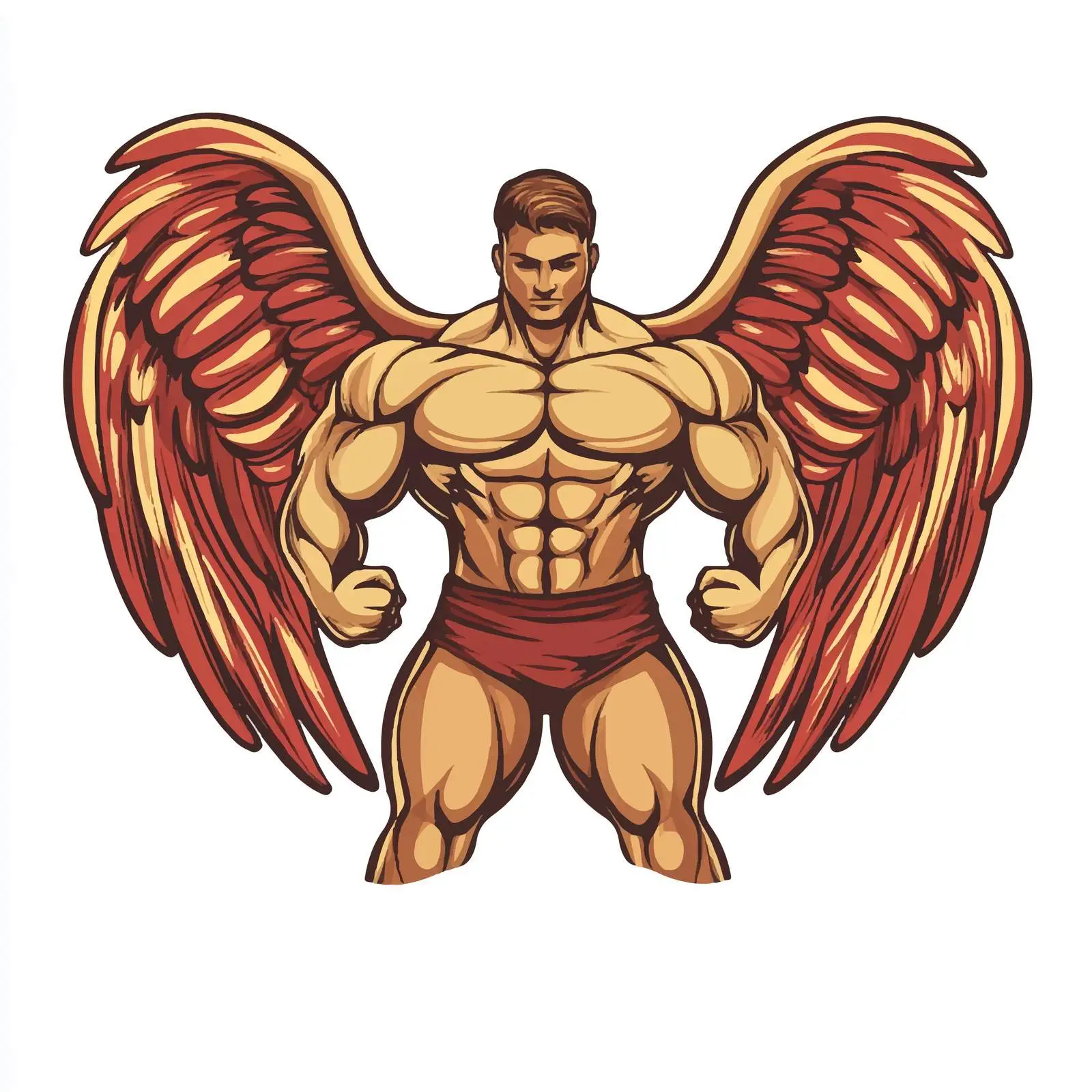 Isolated Gym Emblem in Centered Composition — free download from Dotvec