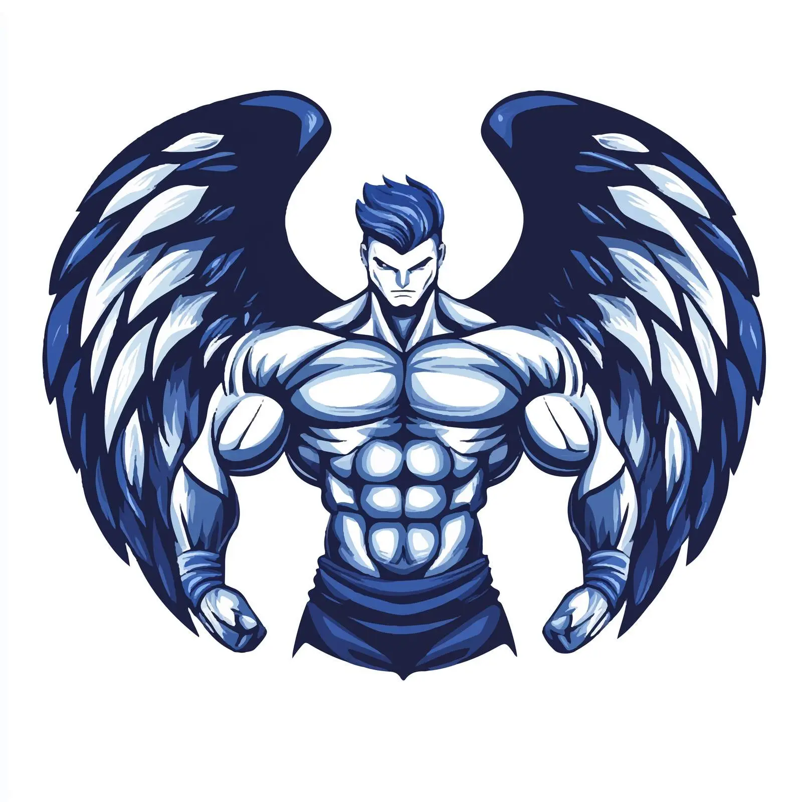 Power Man Gym Emblem Vector Design — free download from Dotvec