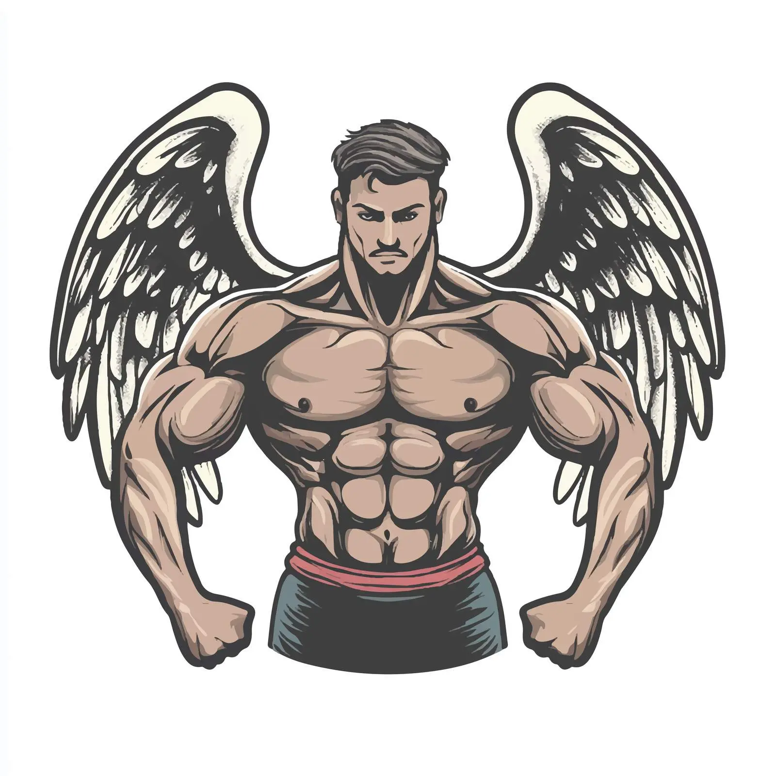 Gym Emblem Power Centered Wide View Vector — free download from Dotvec