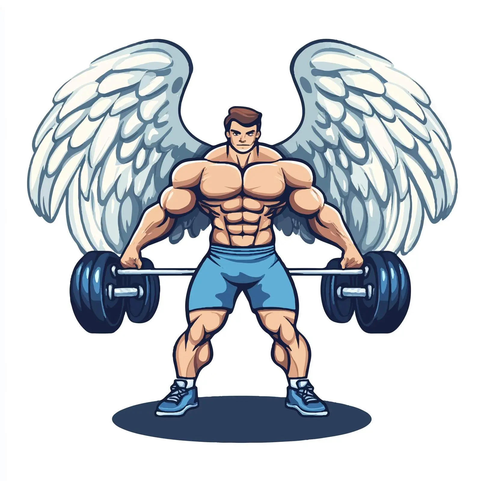 Strong Gym Emblem Wide Design Vector — free download from Dotvec