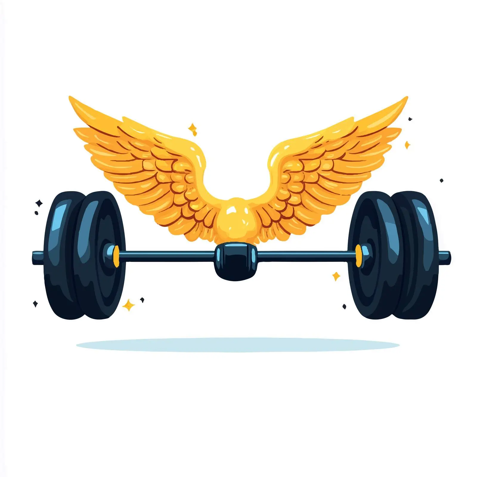 Gym Emblem Weight Design Centered Composition — free download from Dotvec
