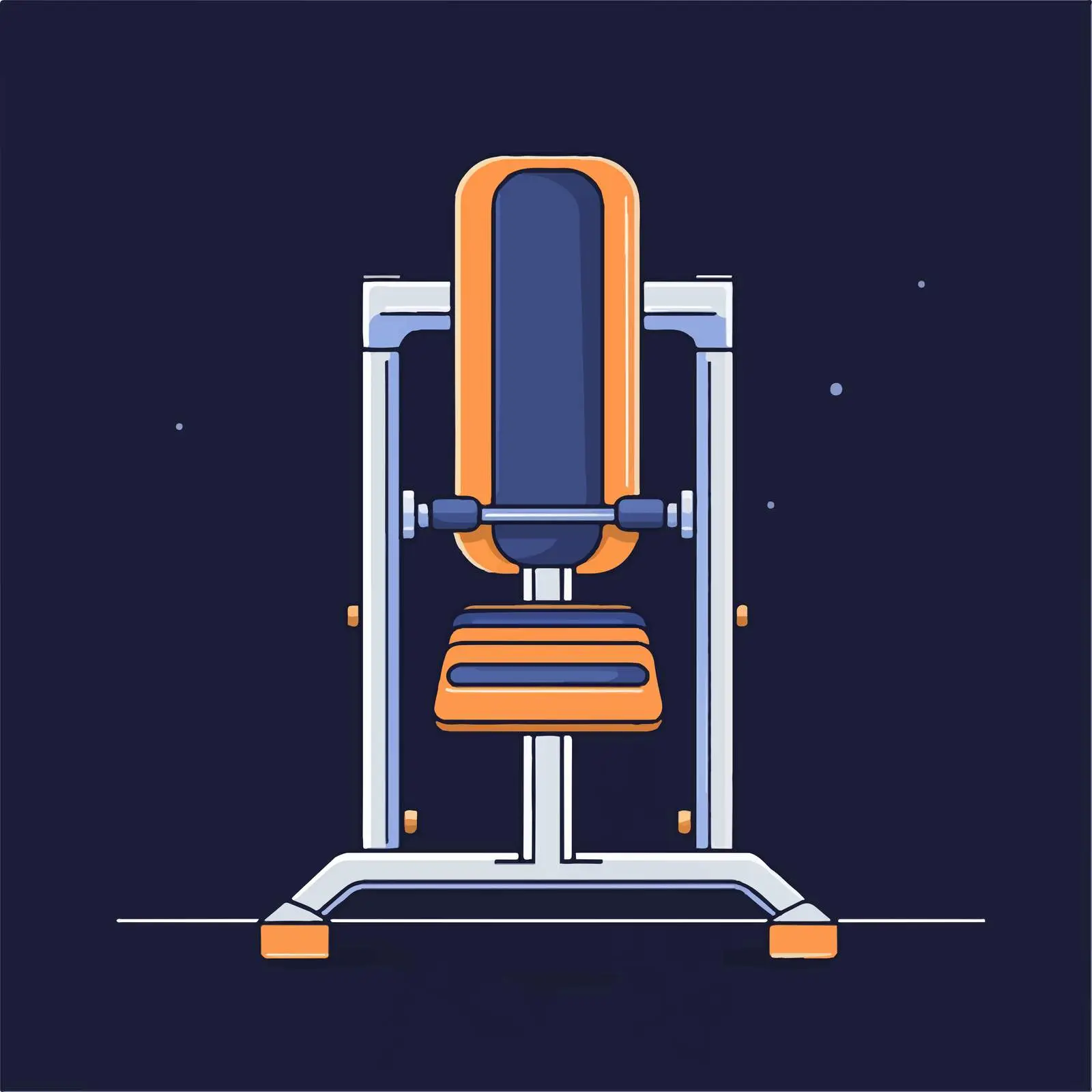 Flat Leg Press Gym Equipment Vector Illustration — free download from Dotvec