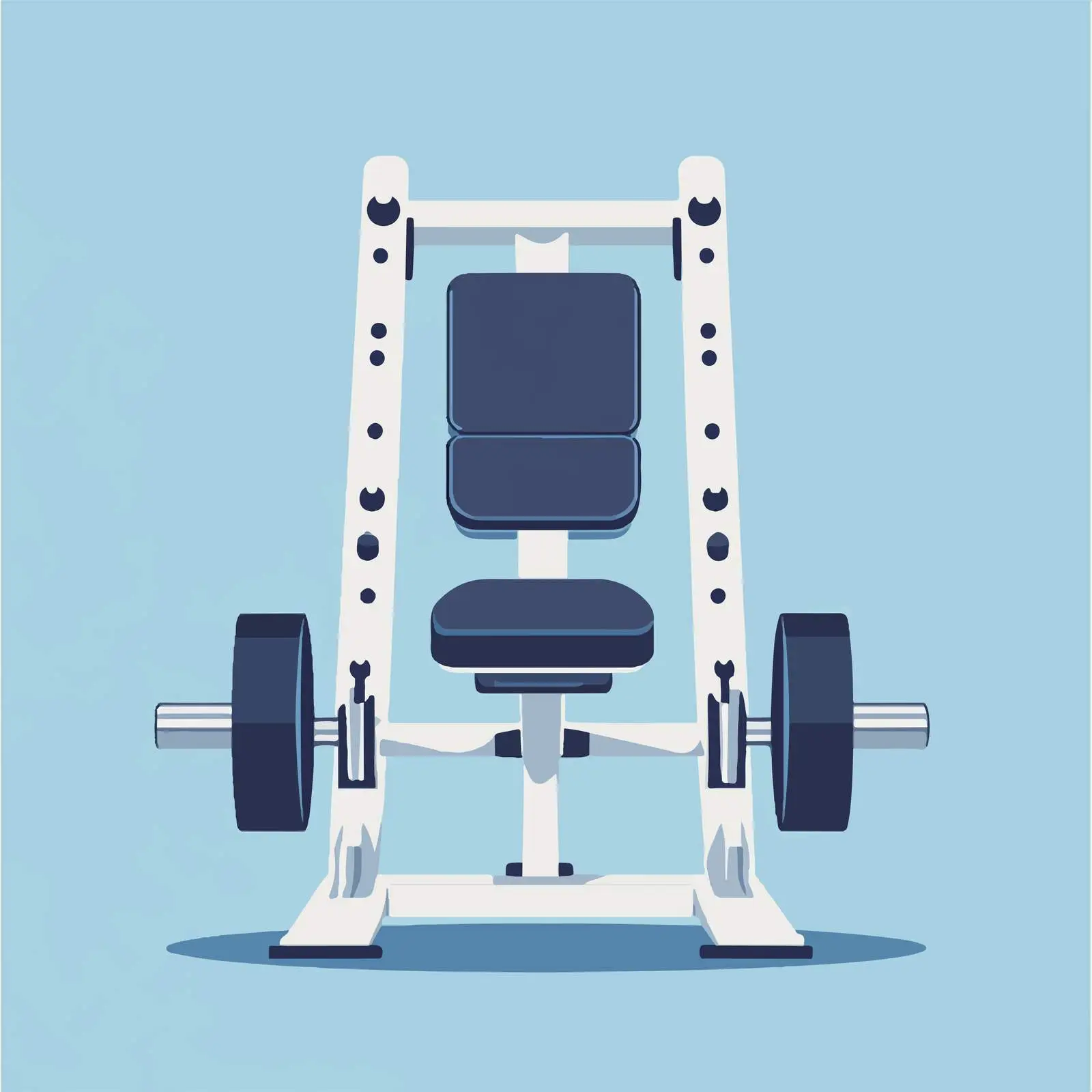 Leg Press Gym Equipment Vector Illustration — free download from Dotvec