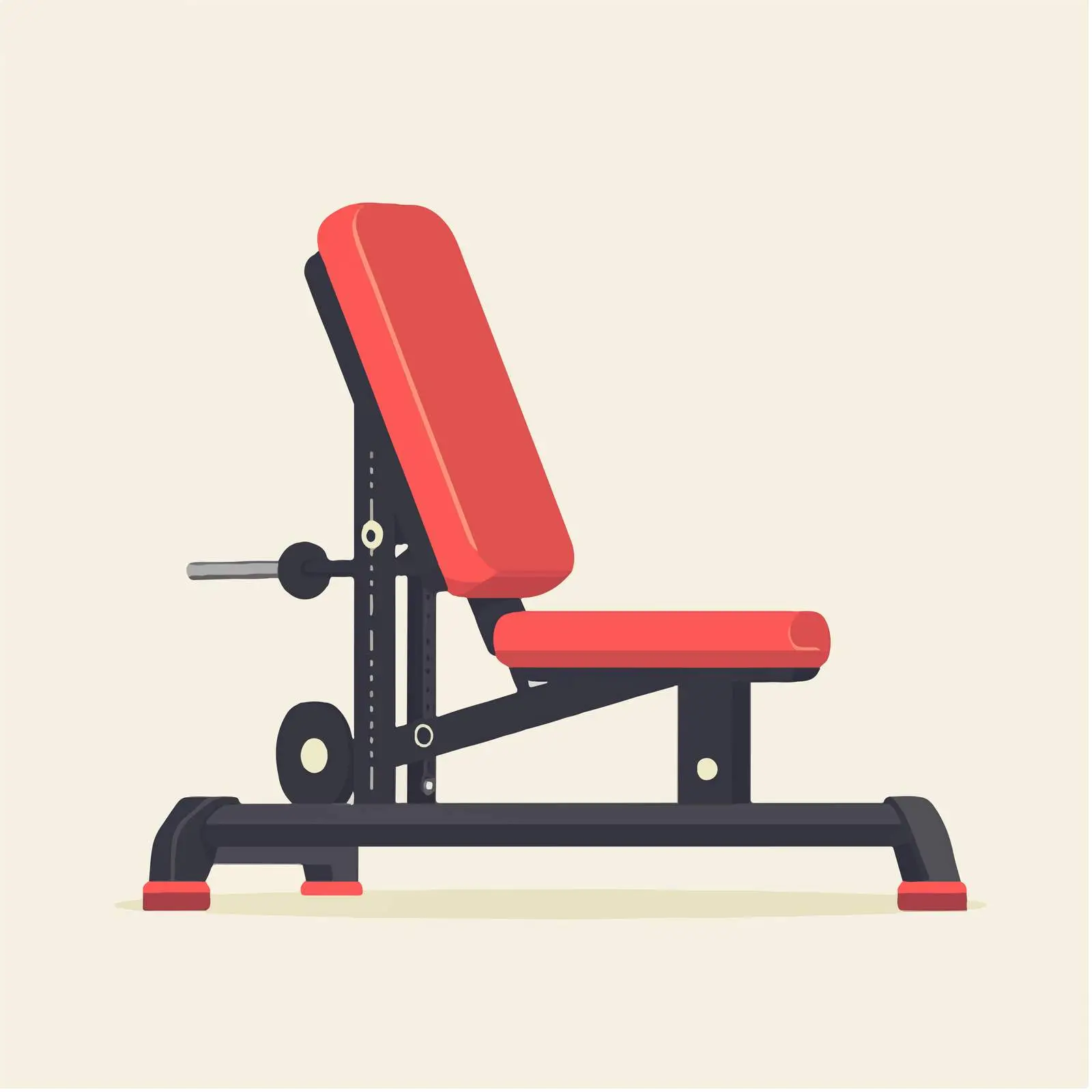 Flat Leg Press Gym Equipment Vector Illustration – free schematic image from Dotvec