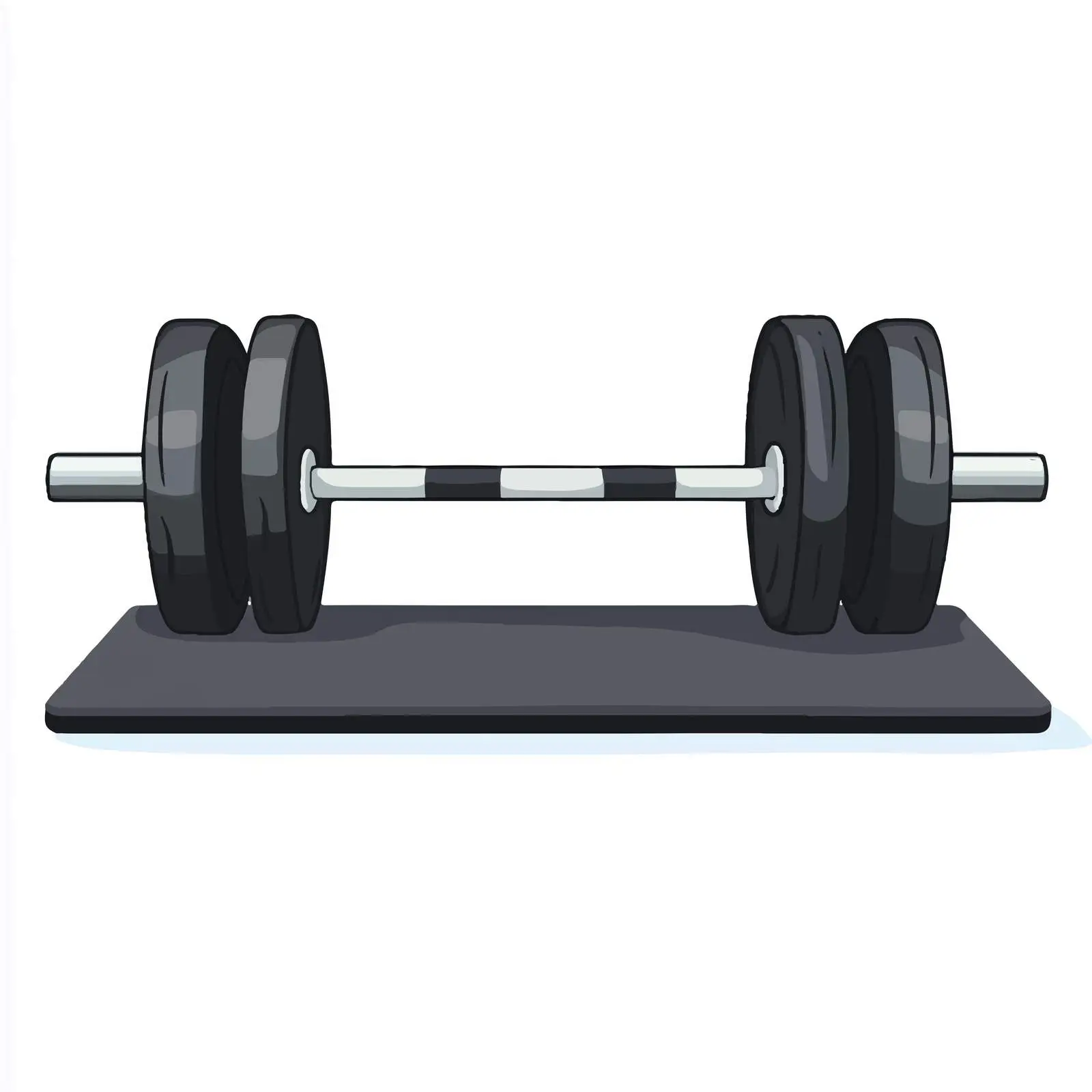 Gym Equipment Mat with Dumbbells Composition — free download from Dotvec