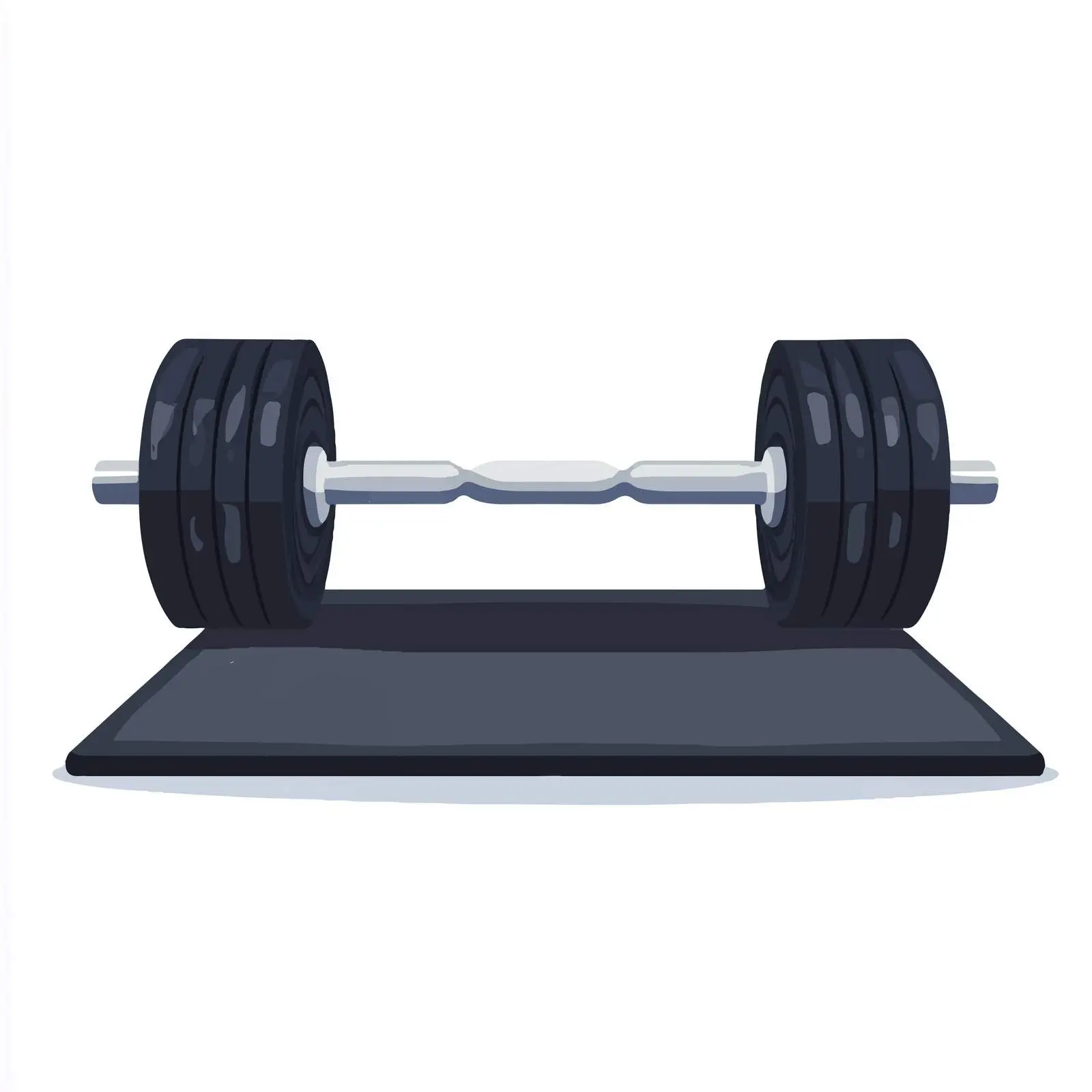 Gym Equipment Mat and Dumbbell Composition — free download from Dotvec