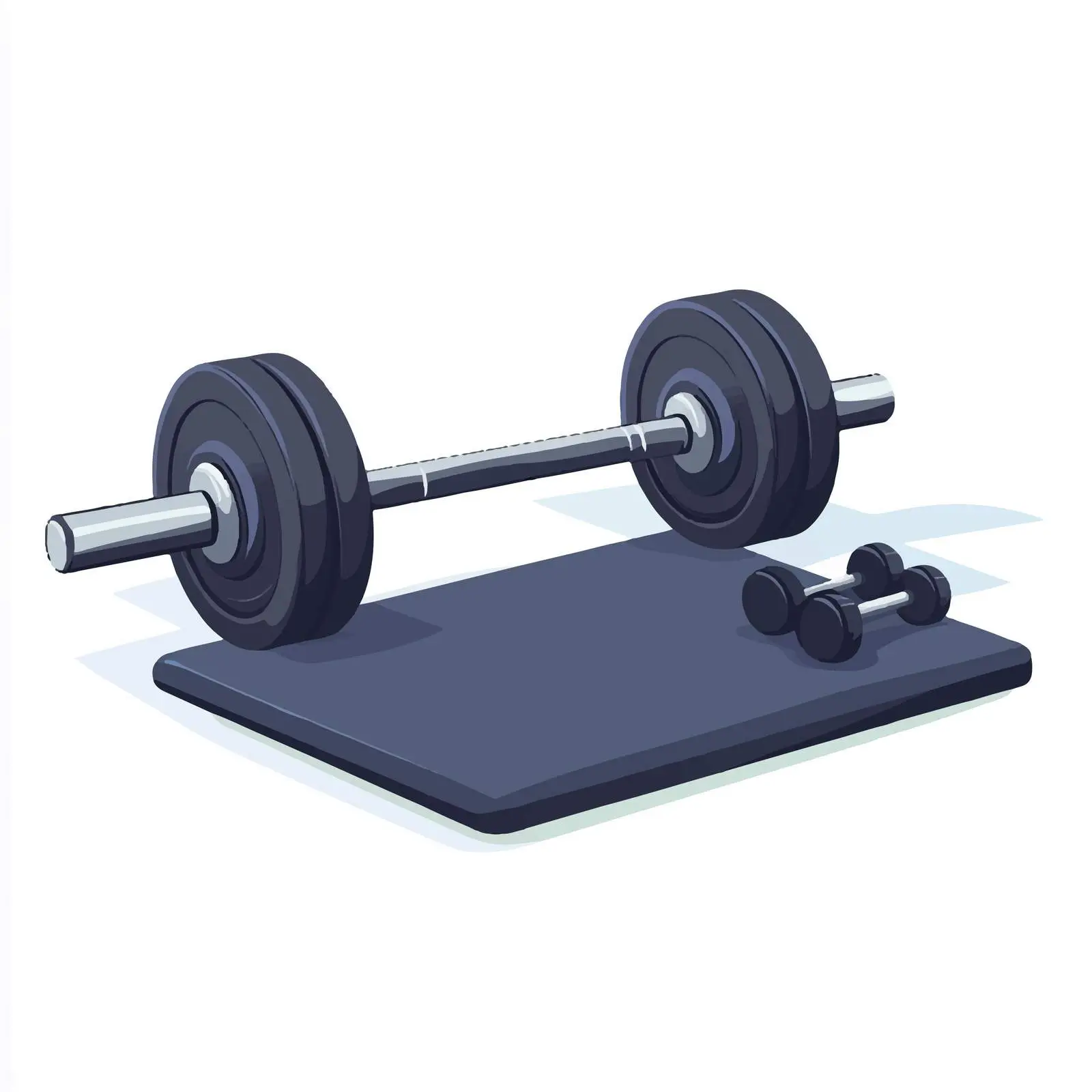 Gym Equipment Mat with Dumbbell Illustration — free download from Dotvec