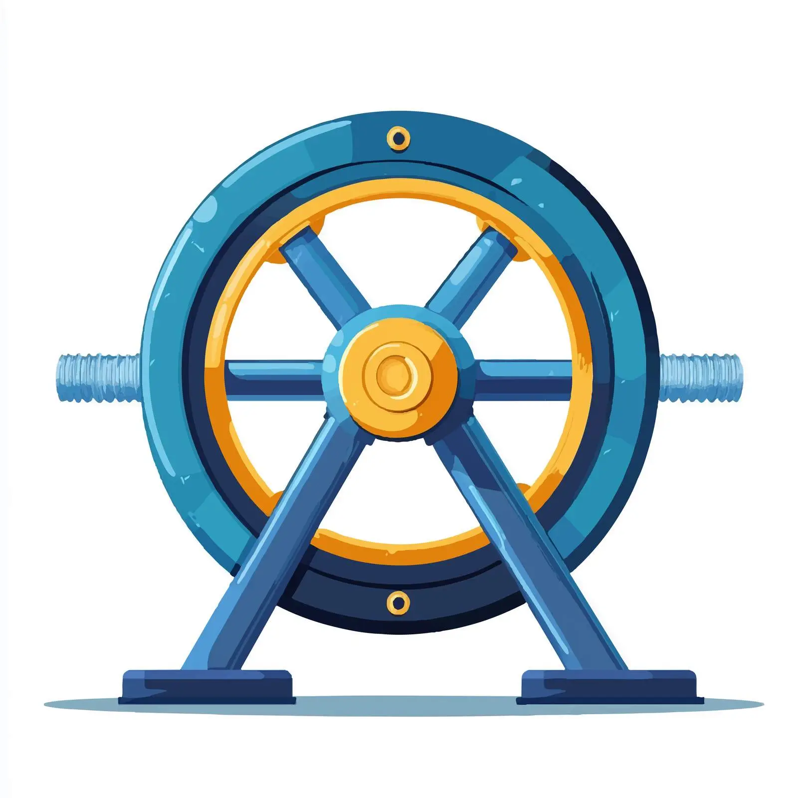 Wide Angle View of Ab Wheel Gym Equipment – free performance enhancement image from Dotvec