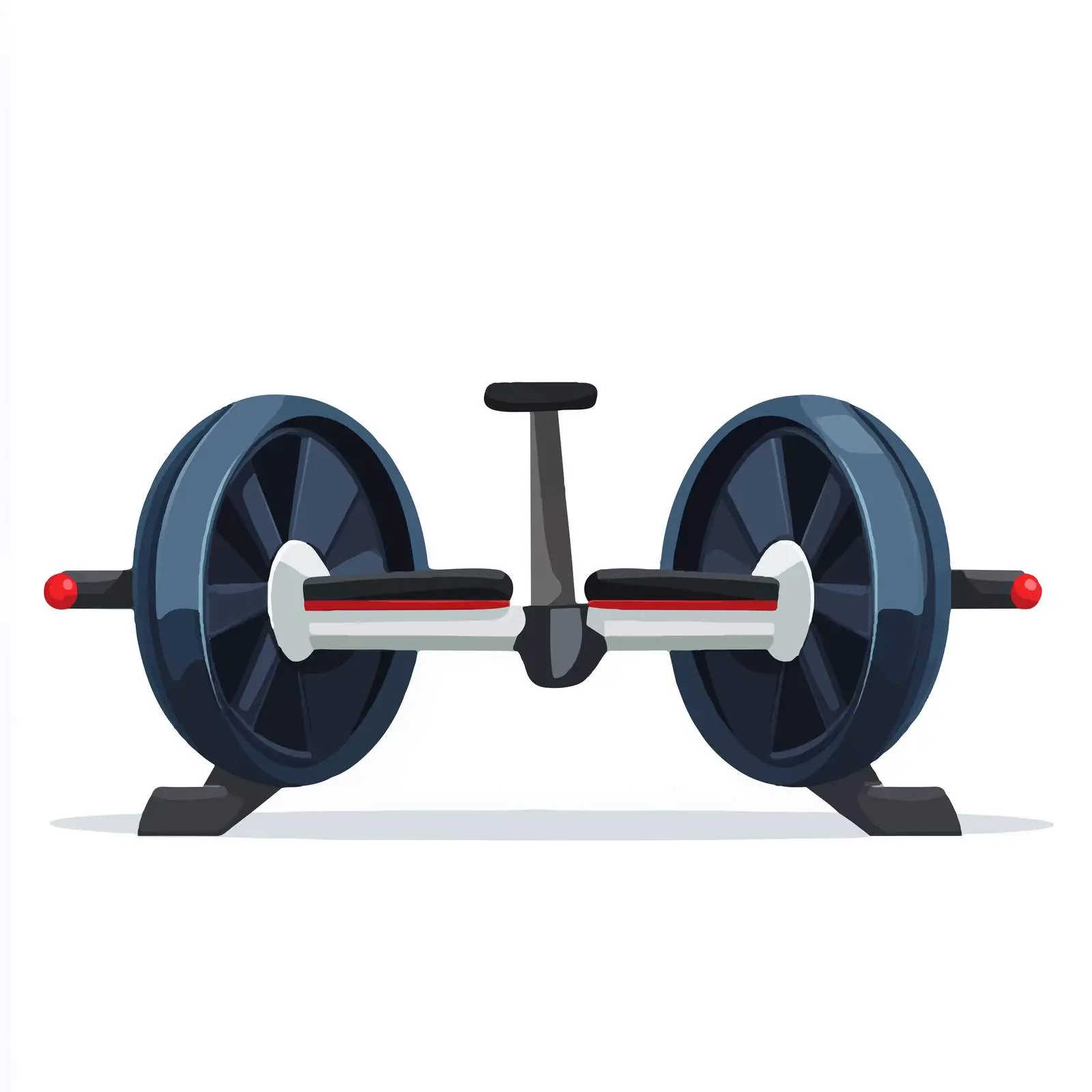 Wheel Abdominal Gym Equipment Vector Illustration — free download from Dotvec